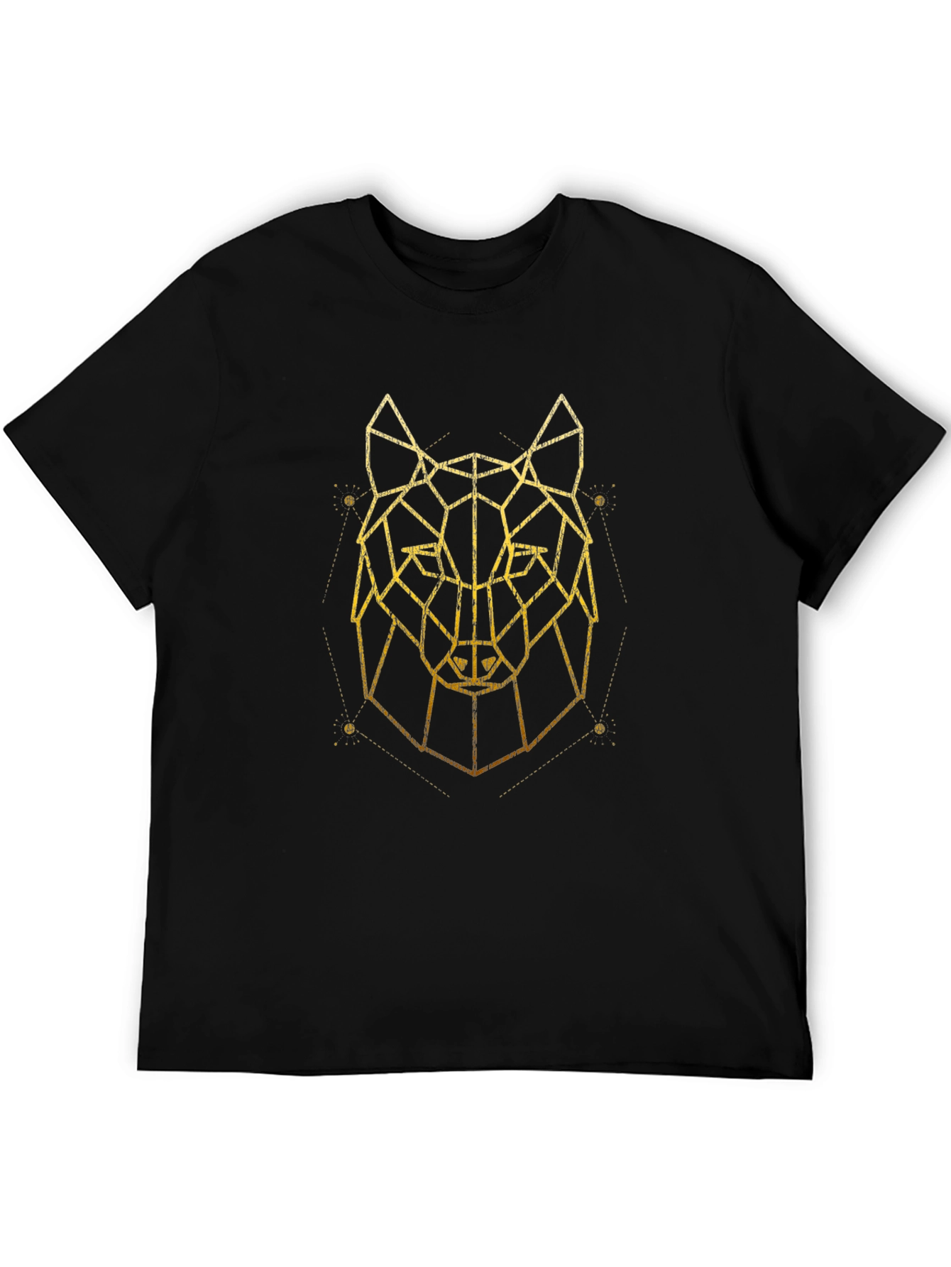 Geometric Wolf Graphic T-Shirt