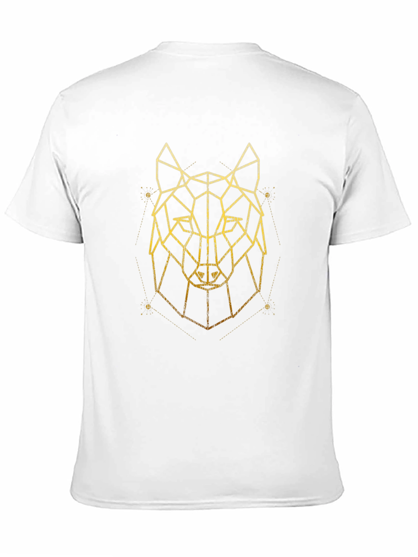 Geometric Wolf Graphic T-Shirt