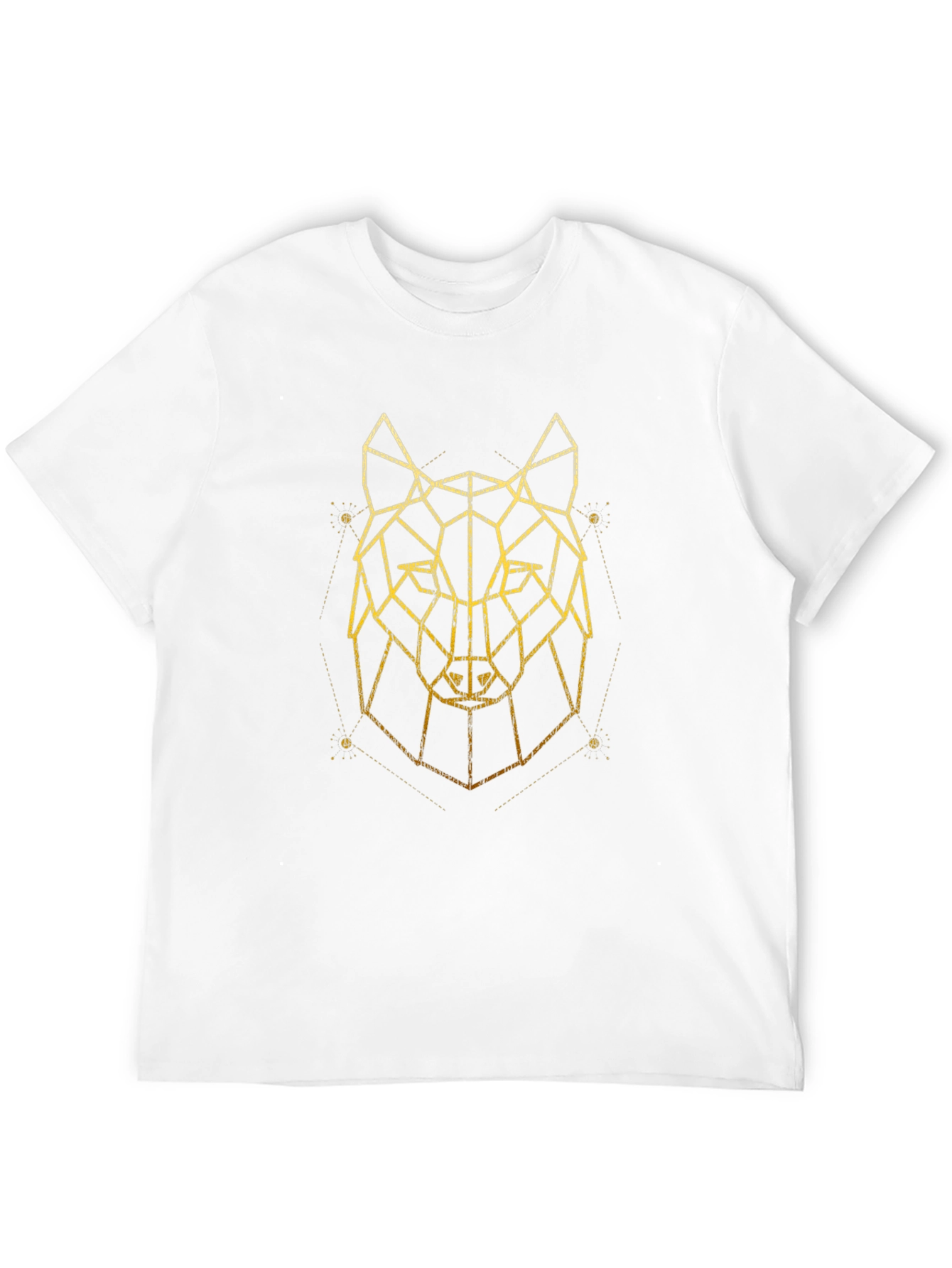 Geometric Wolf Graphic T-Shirt