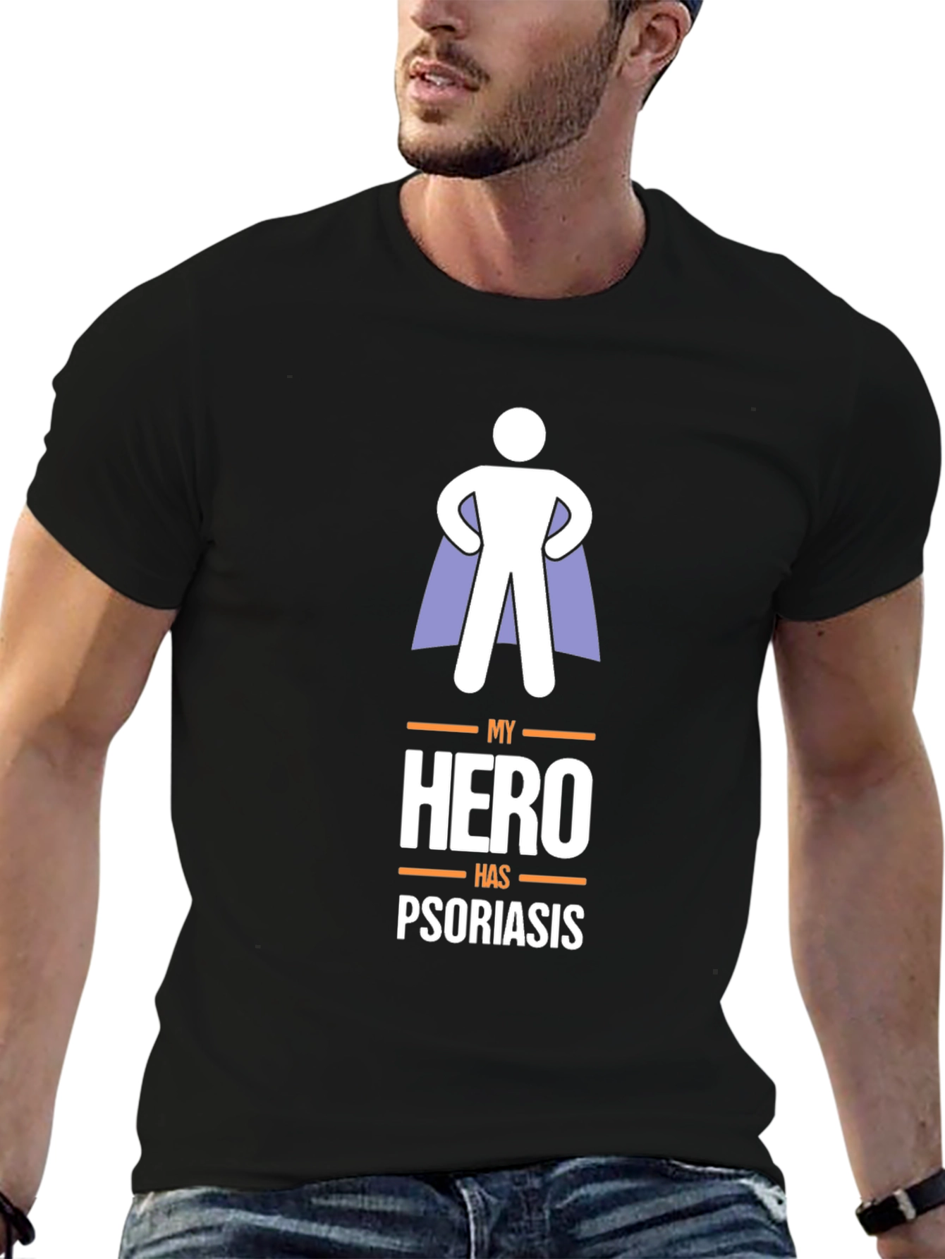 My Hero Has Psoriasis Graphic T-Shirt