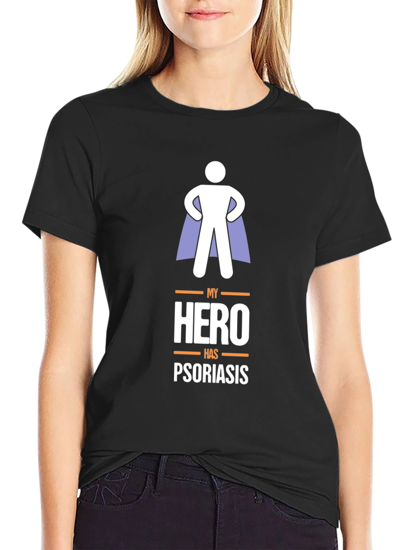 My Hero Has Psoriasis Graphic T-Shirt