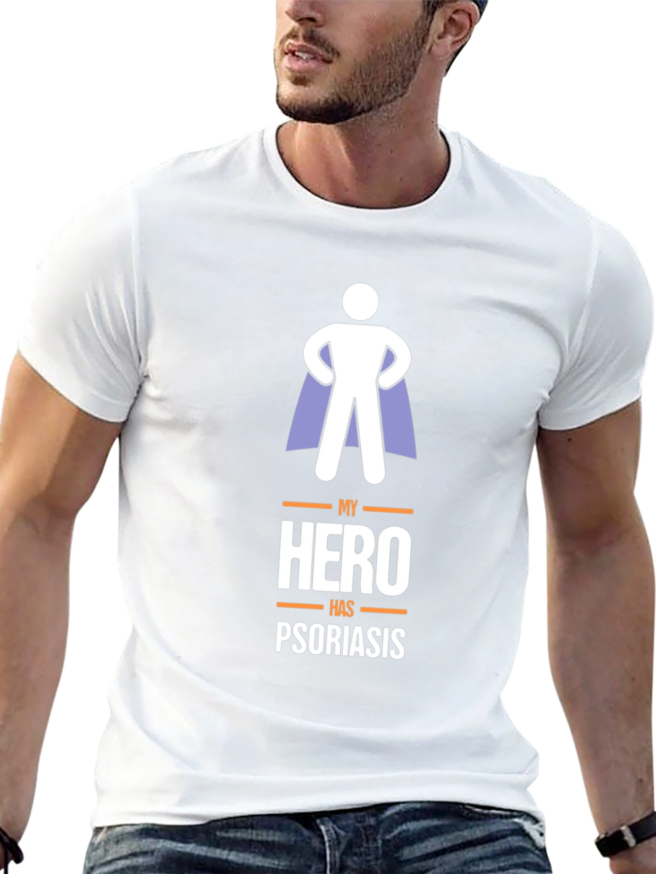 My Hero Has Psoriasis Graphic T-Shirt