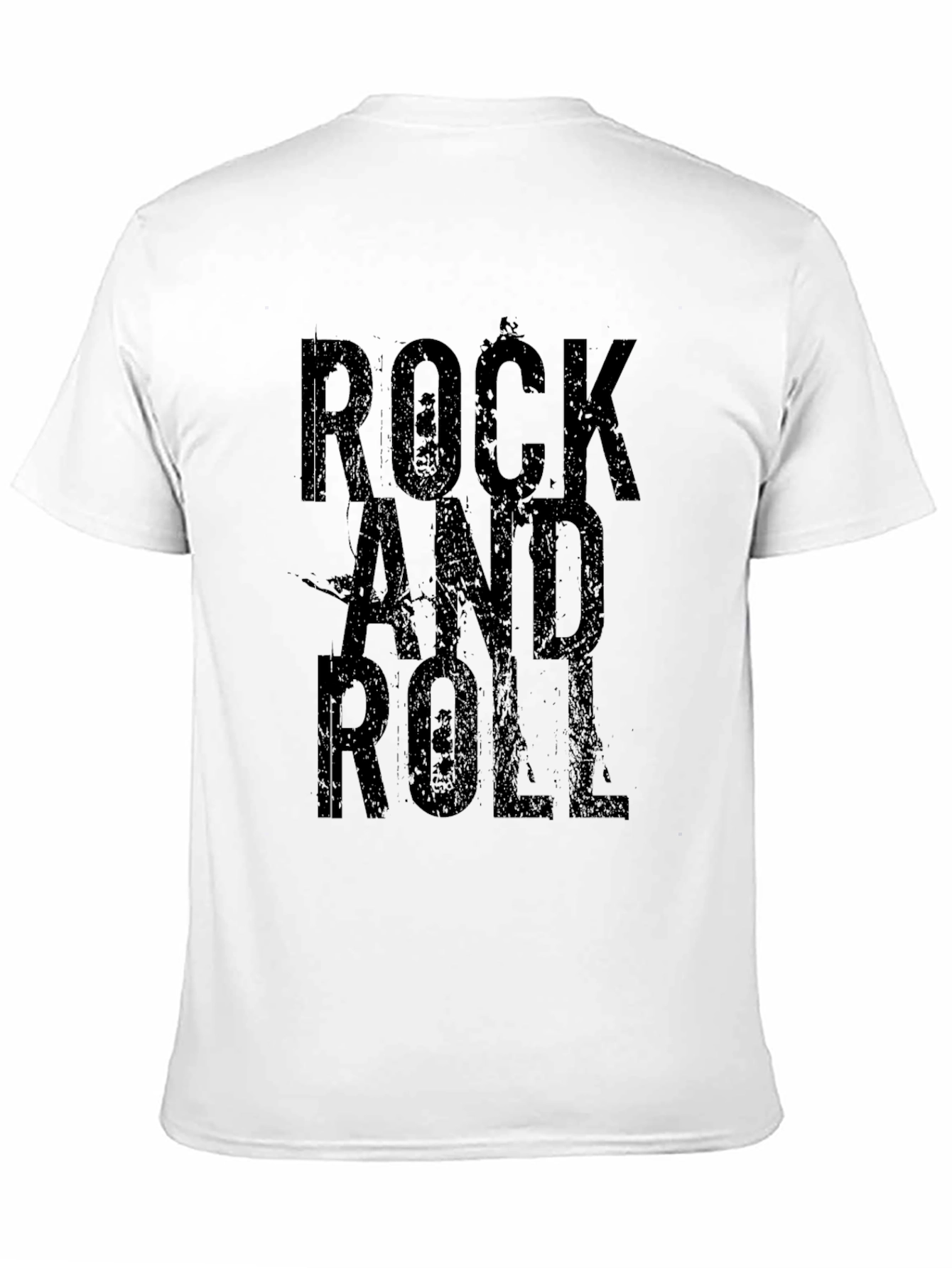 Rock and Roll Black Graphic T-Shirt