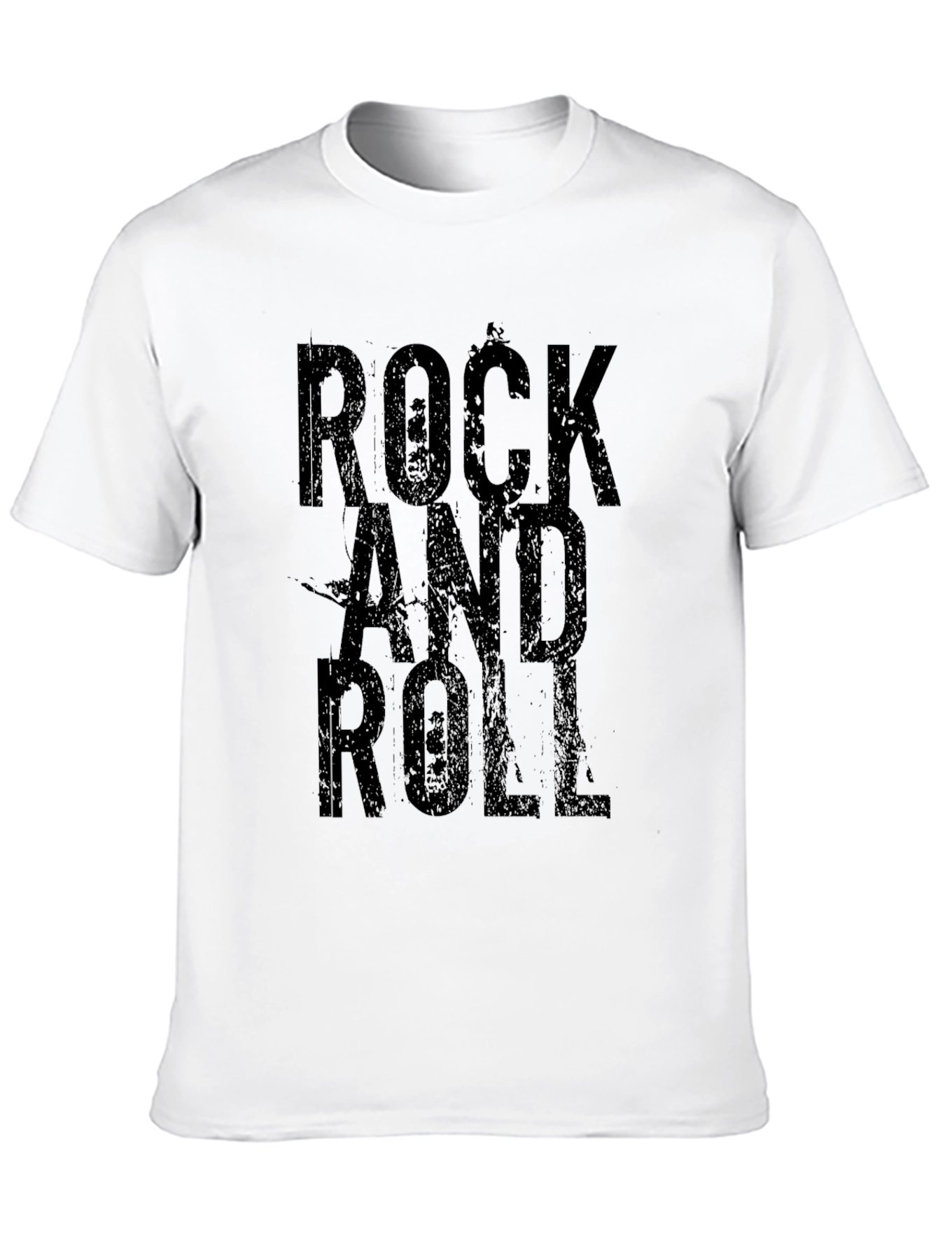Rock and Roll Black Graphic T-Shirt