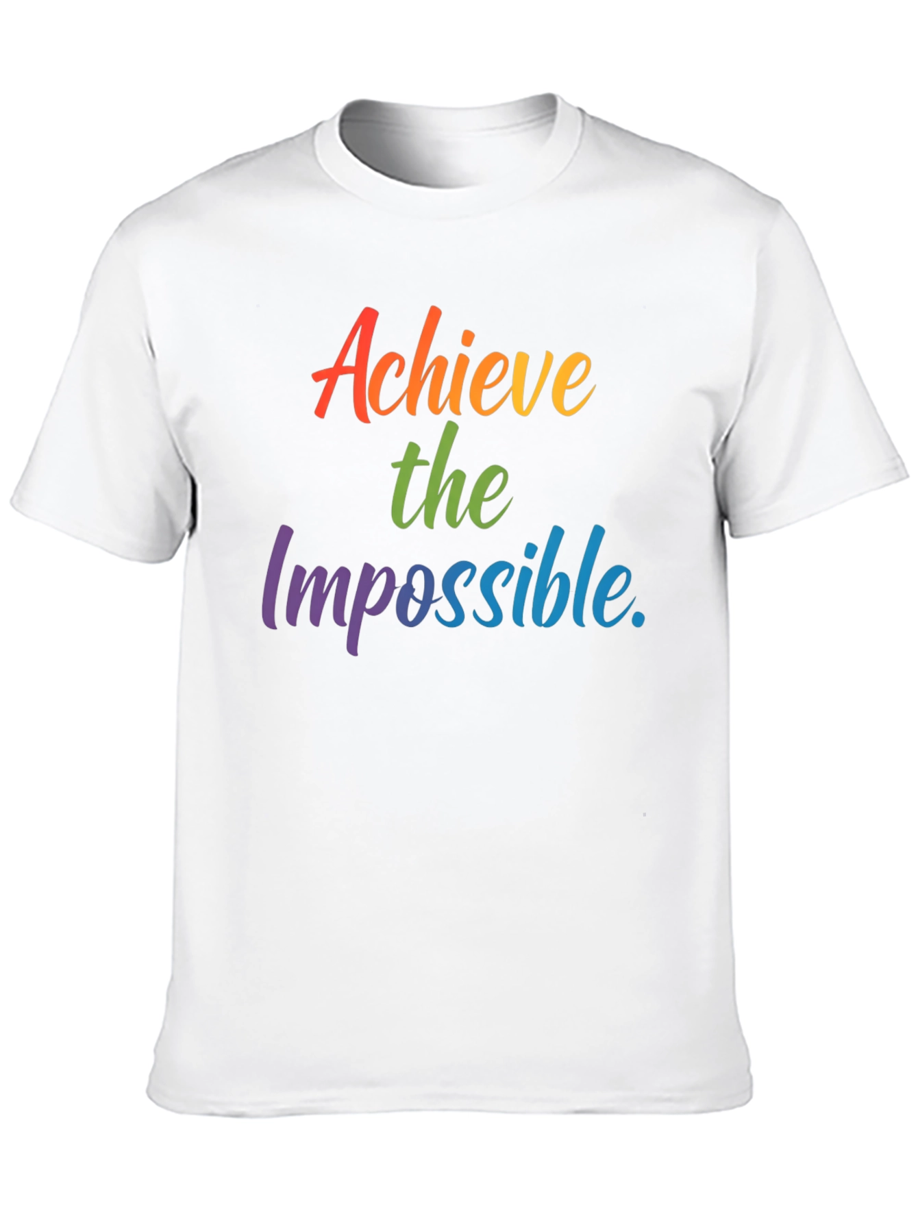 Achieve the Impossible Rainbow Graphic Tee