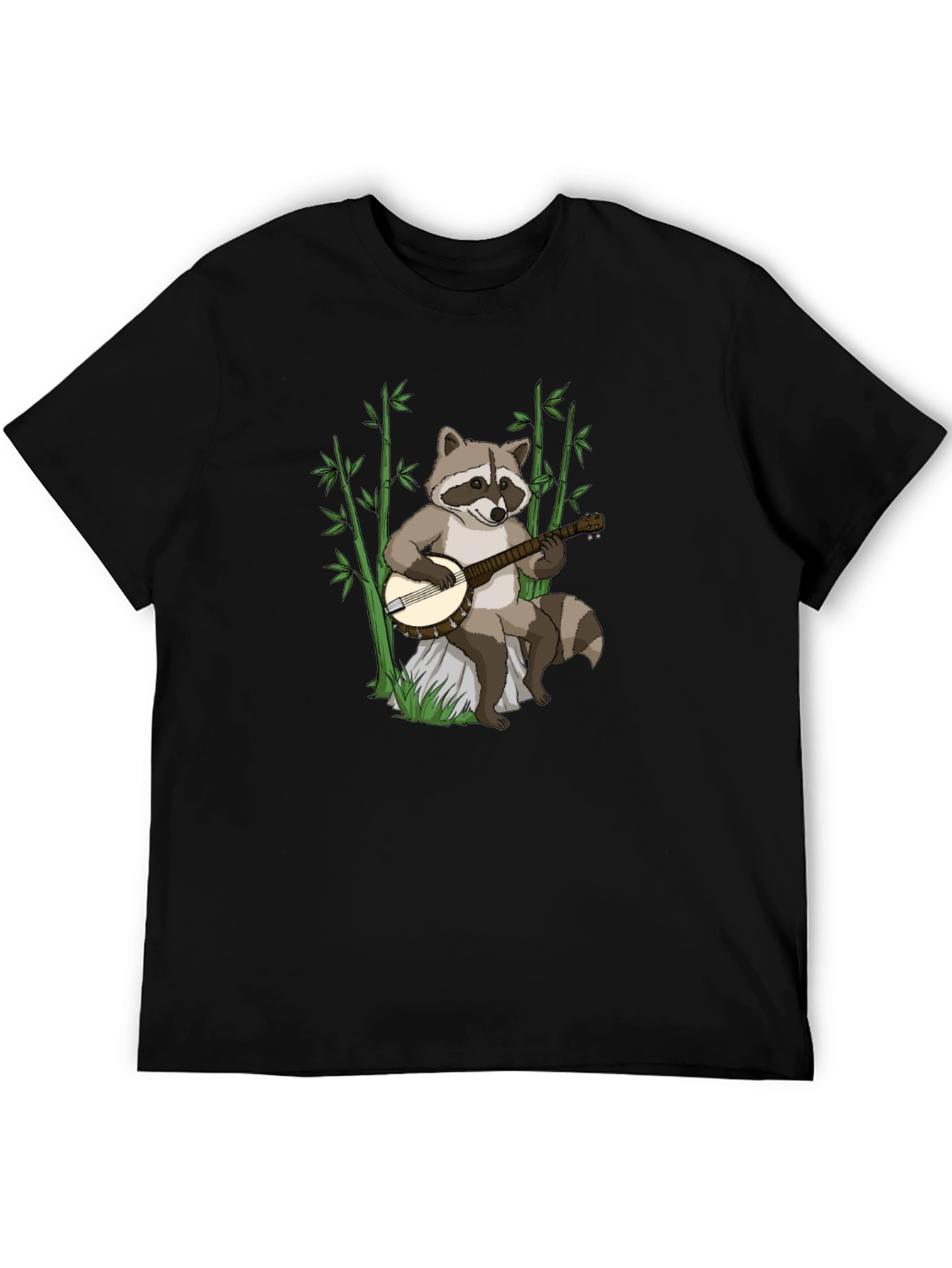 Raccoon Banjo Player Graphic Tee