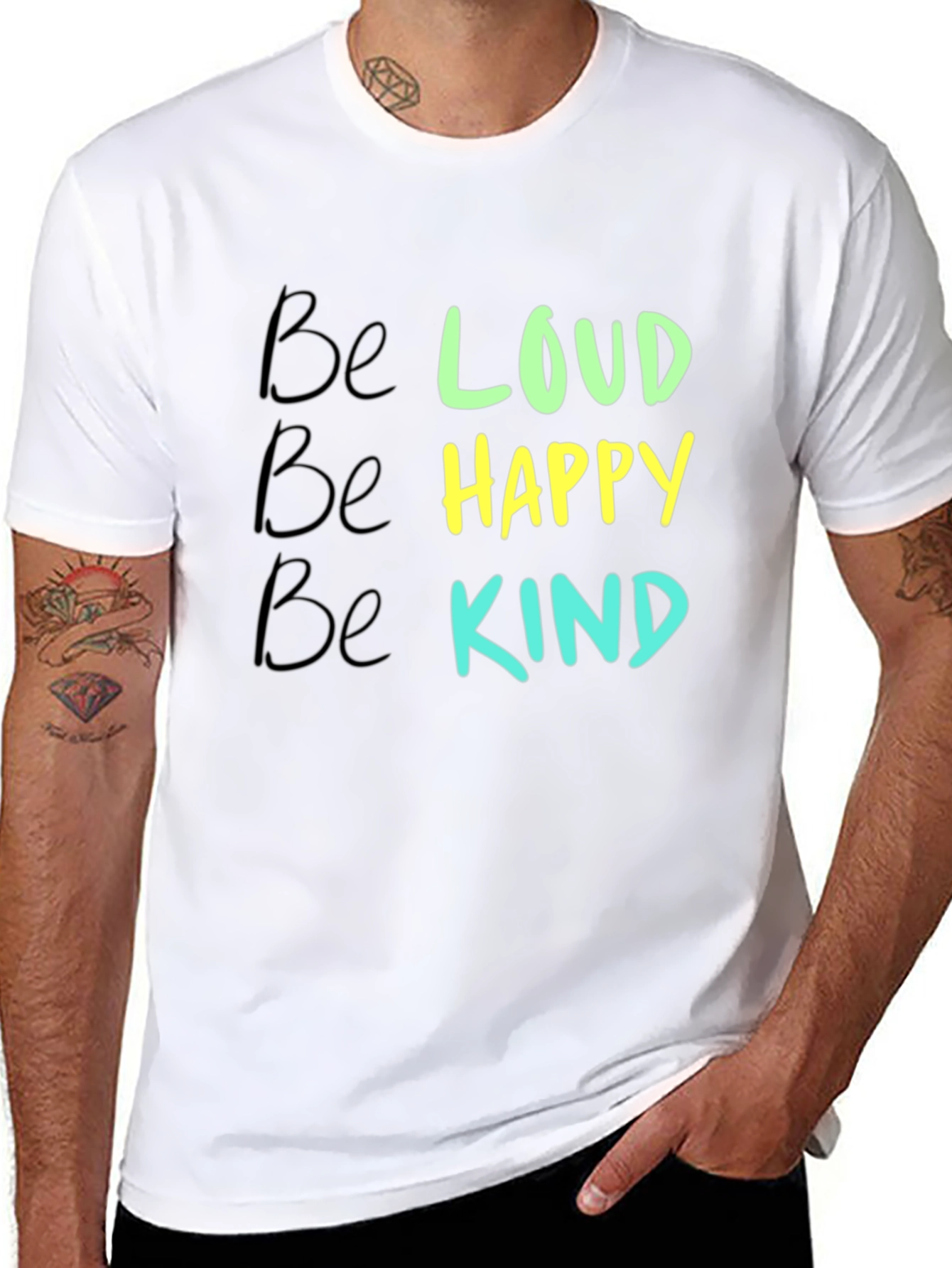 Be Loud Happy Kind Graphic Tee