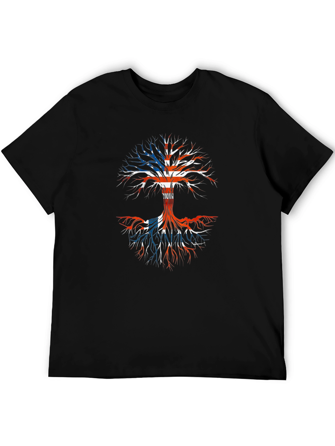 Union Jack Tree Black T-Shirt
