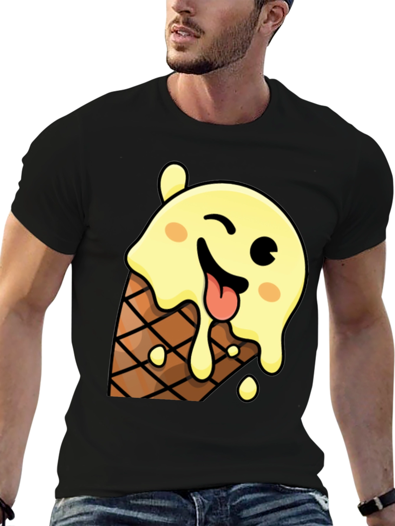 Ice Cream Cone Graphic T-Shirt - Fun & Unique!