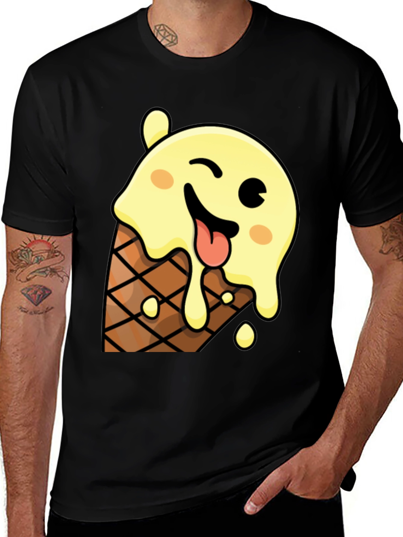 Ice Cream Cone Graphic T-Shirt - Fun & Unique!