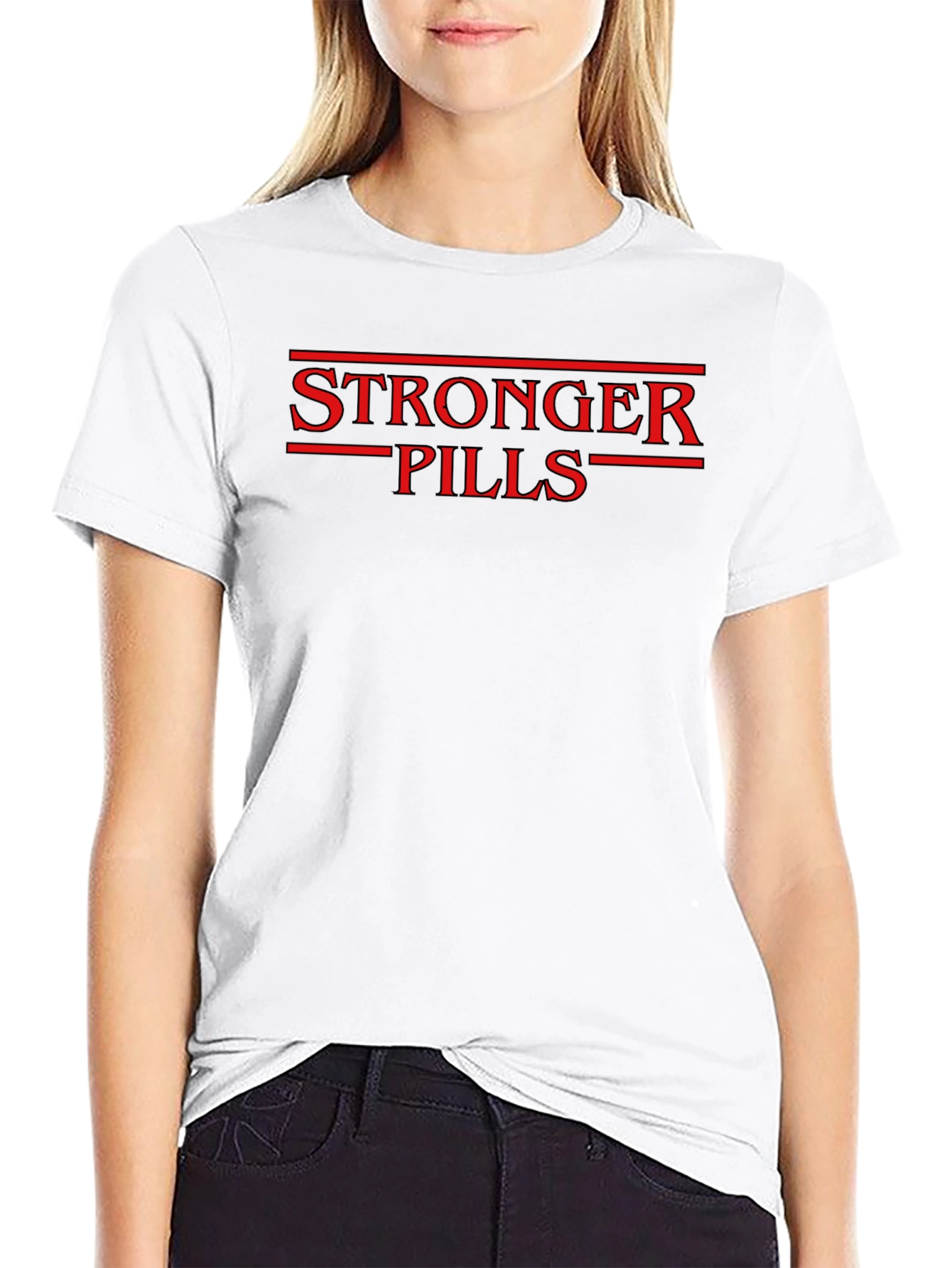 Stronger Pills Graphic Tee - Black T-Shirt