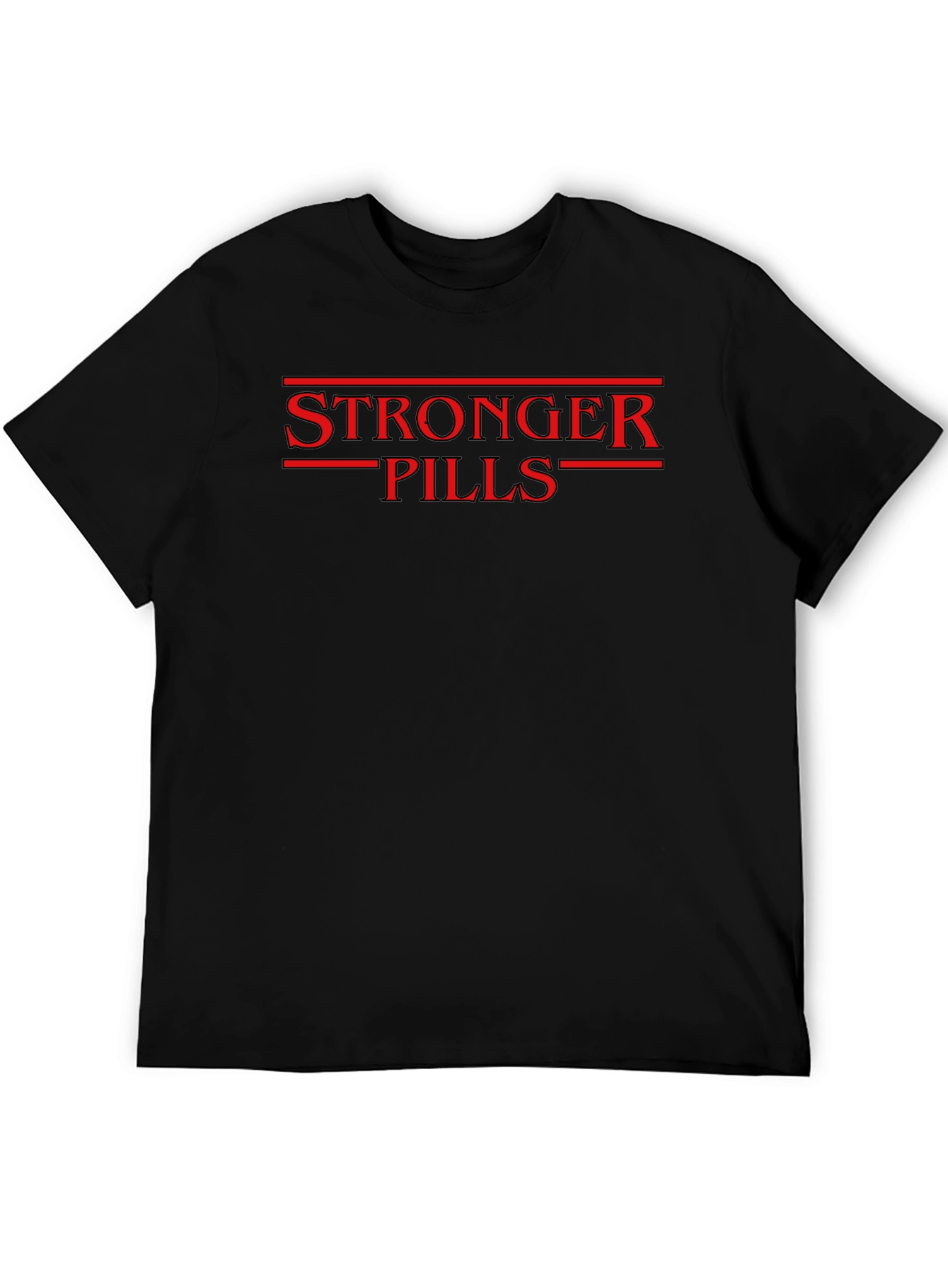 Stronger Pills Graphic Tee - Black T-Shirt