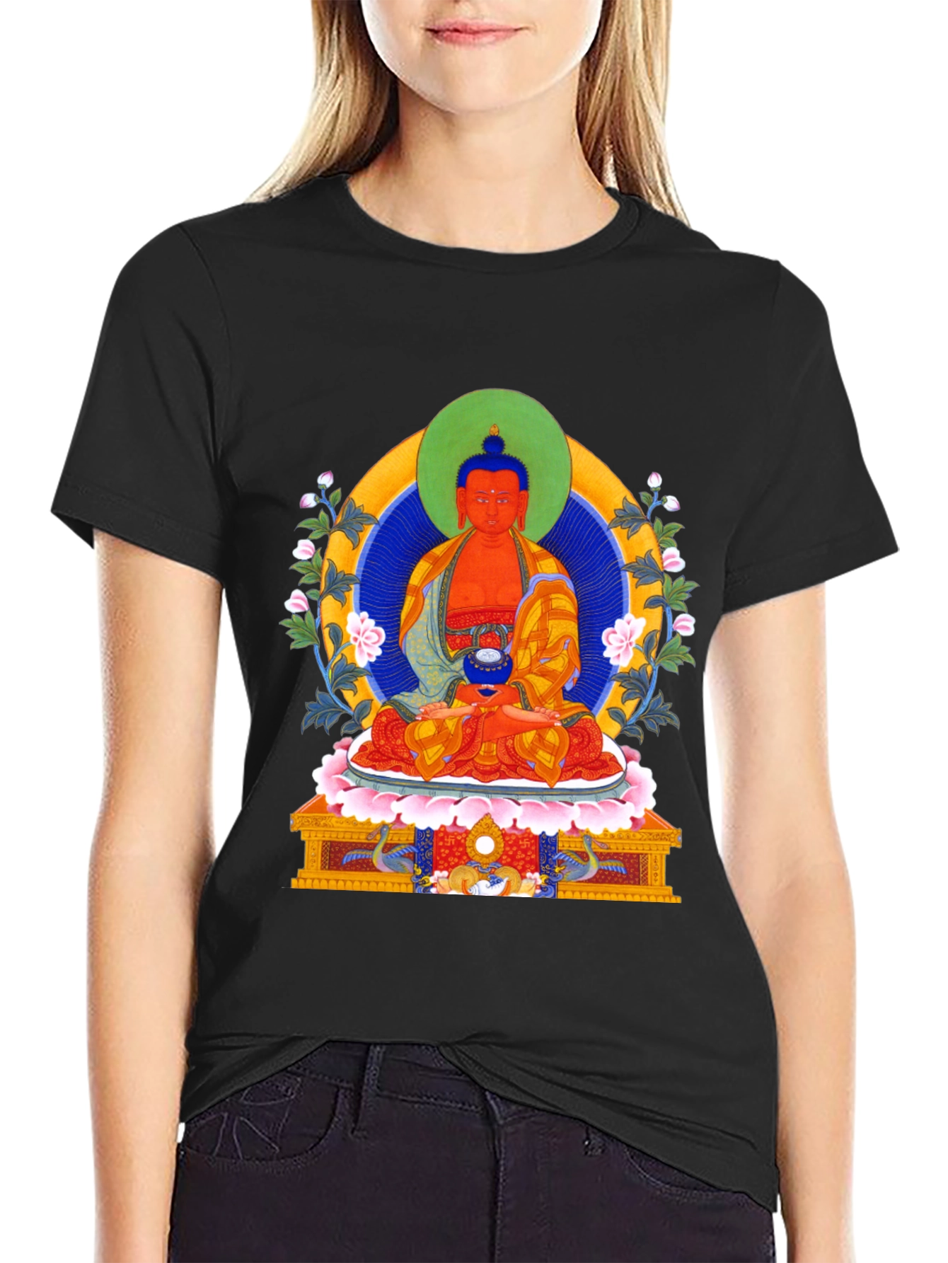 Buddha Graphic T-Shirt - Meditative Style