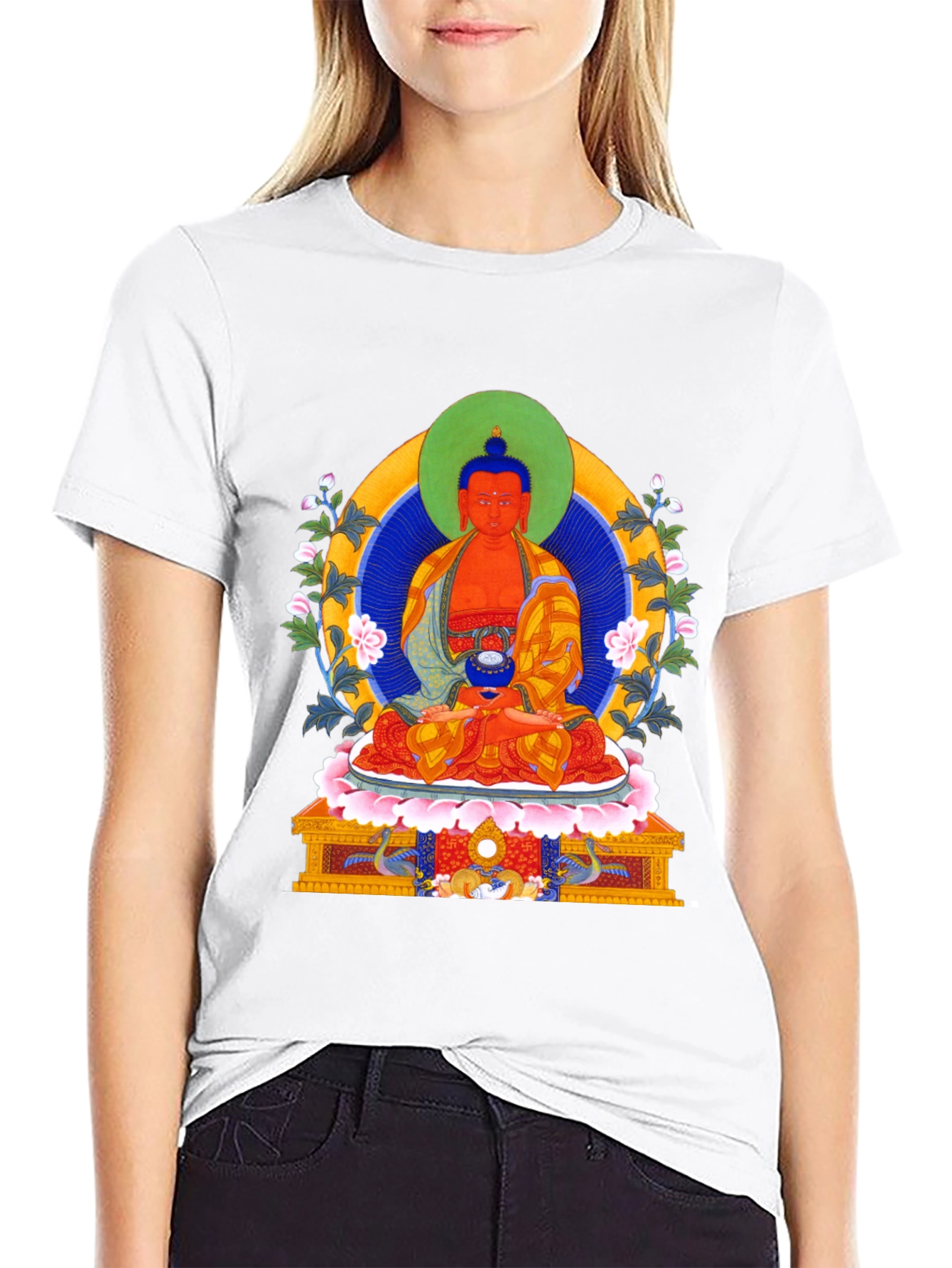 Buddha Graphic T-Shirt - Meditative Style