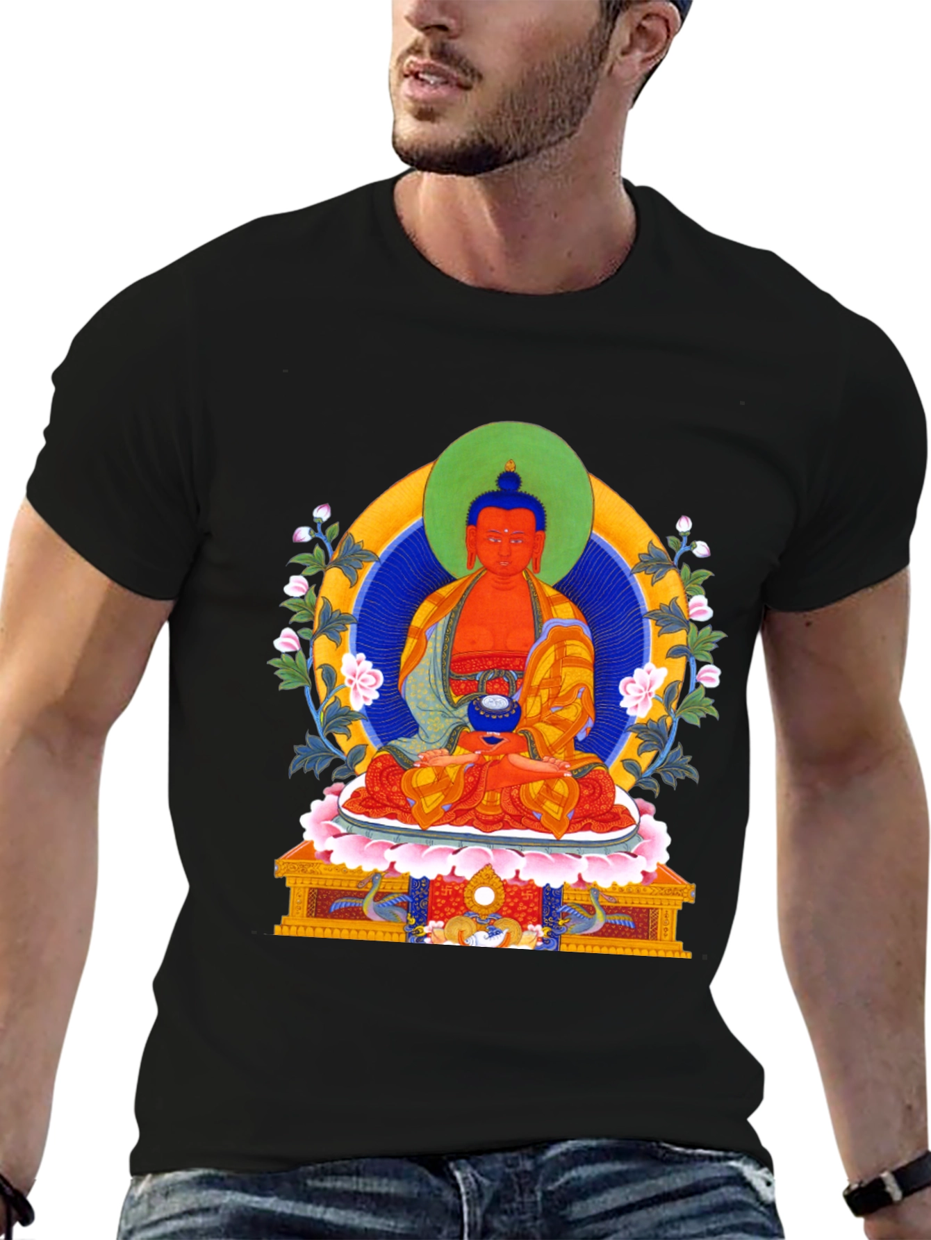 Buddha Graphic T-Shirt - Meditative Style