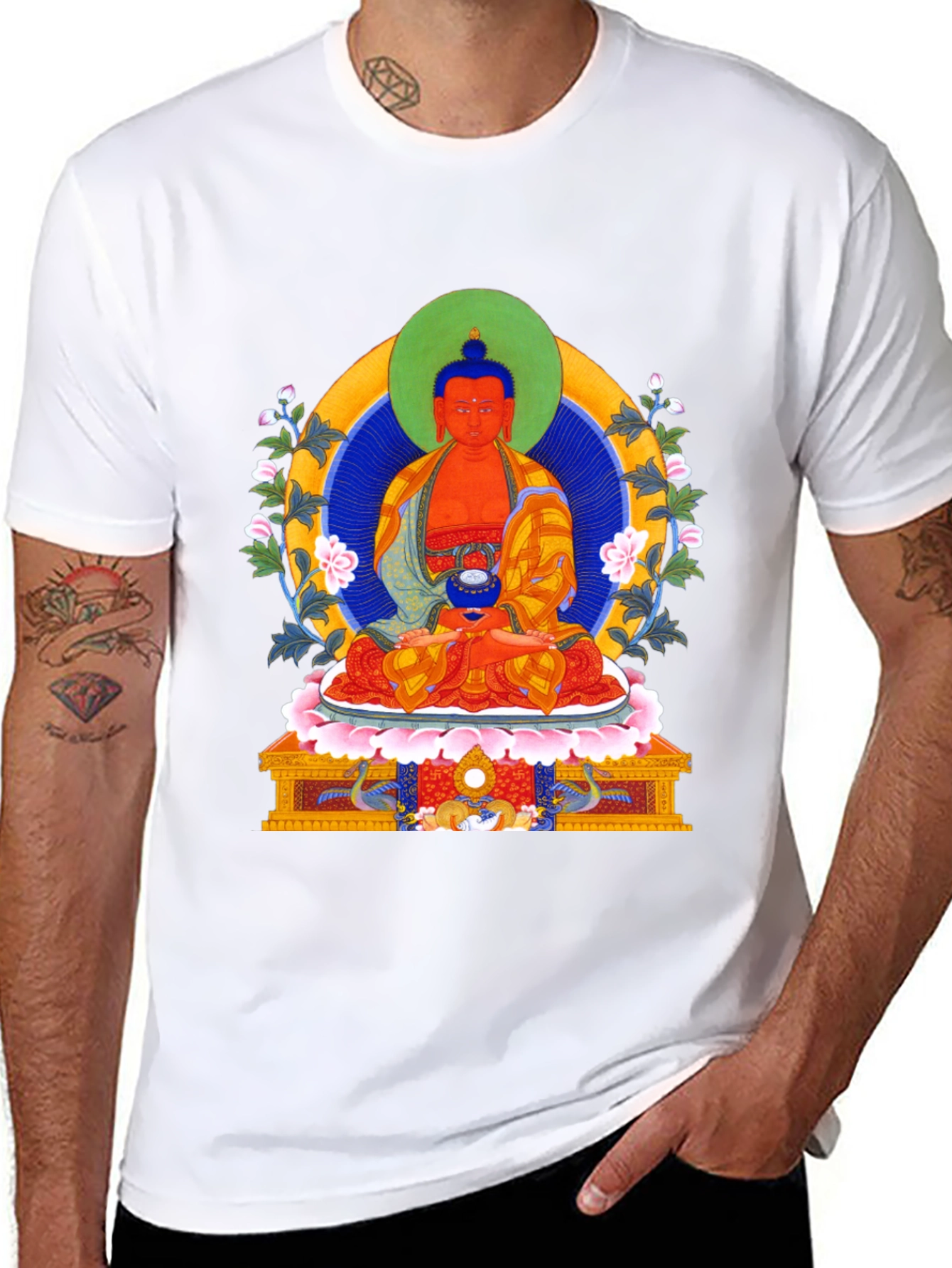 Buddha Graphic T-Shirt - Meditative Style
