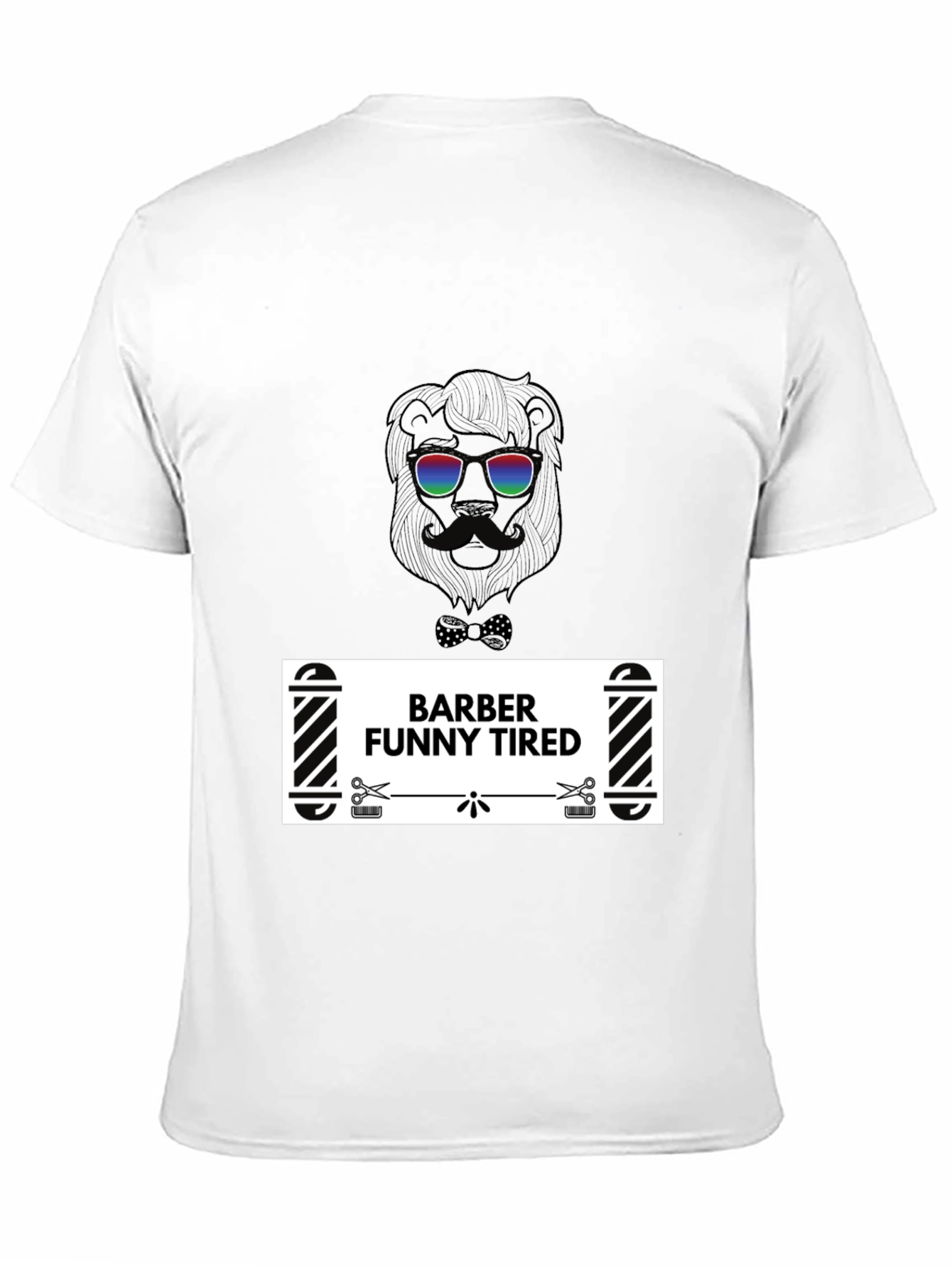 Barber Funny Tired Graphic T-Shirt