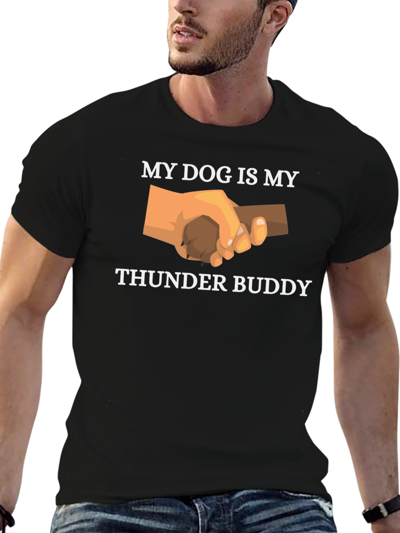 My Dog Is My Thunder Buddy Graphic T-Shirt