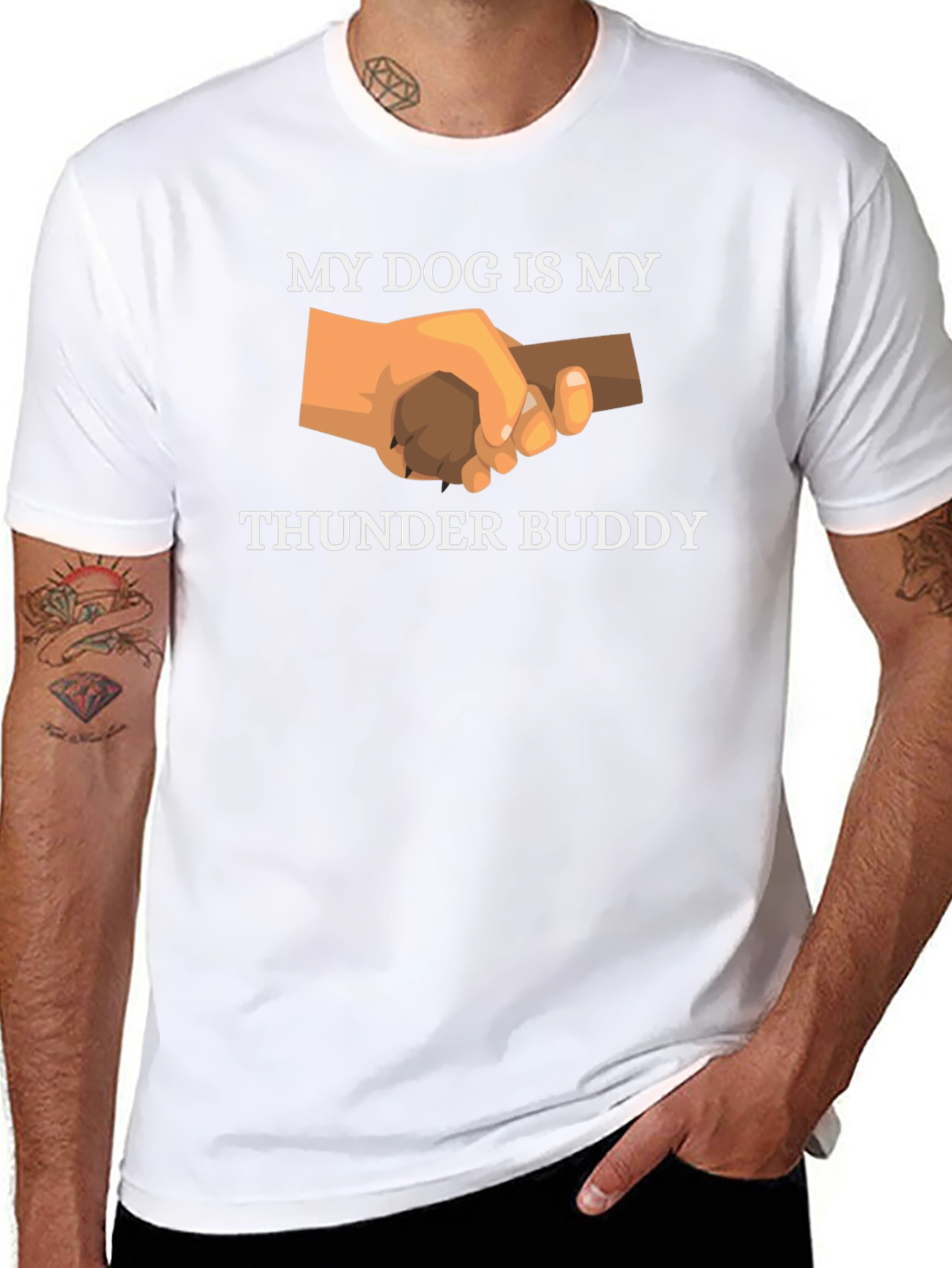 My Dog Is My Thunder Buddy Graphic T-Shirt