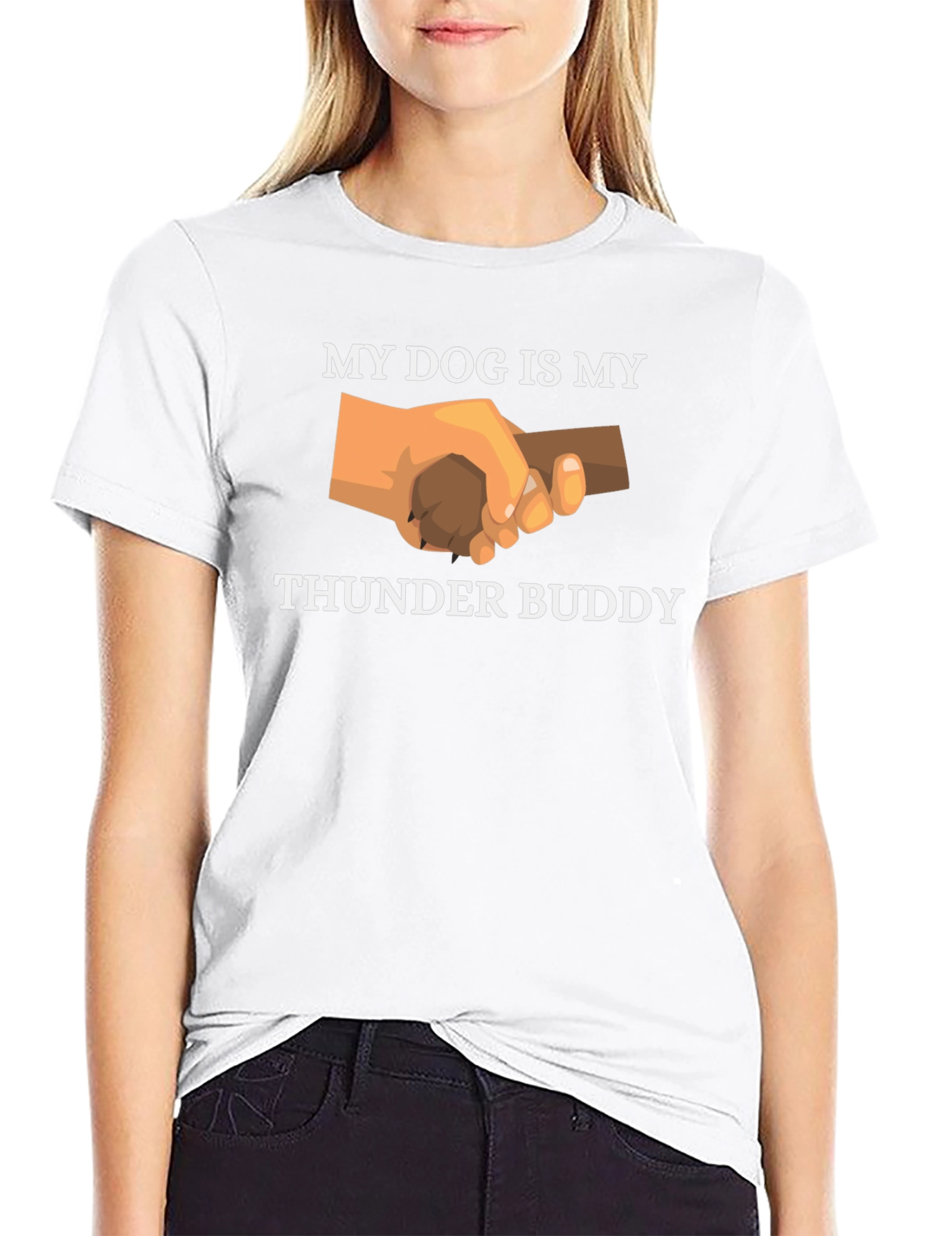 My Dog Is My Thunder Buddy Graphic T-Shirt