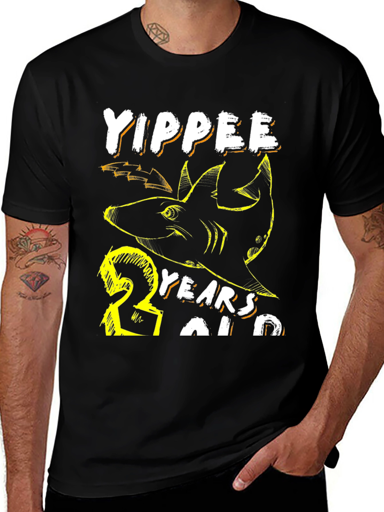 Yippee 23 Years Old Shark Birthday Tee