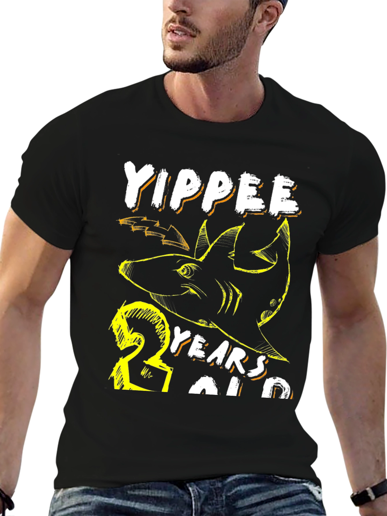 Yippee 23 Years Old Shark Birthday Tee