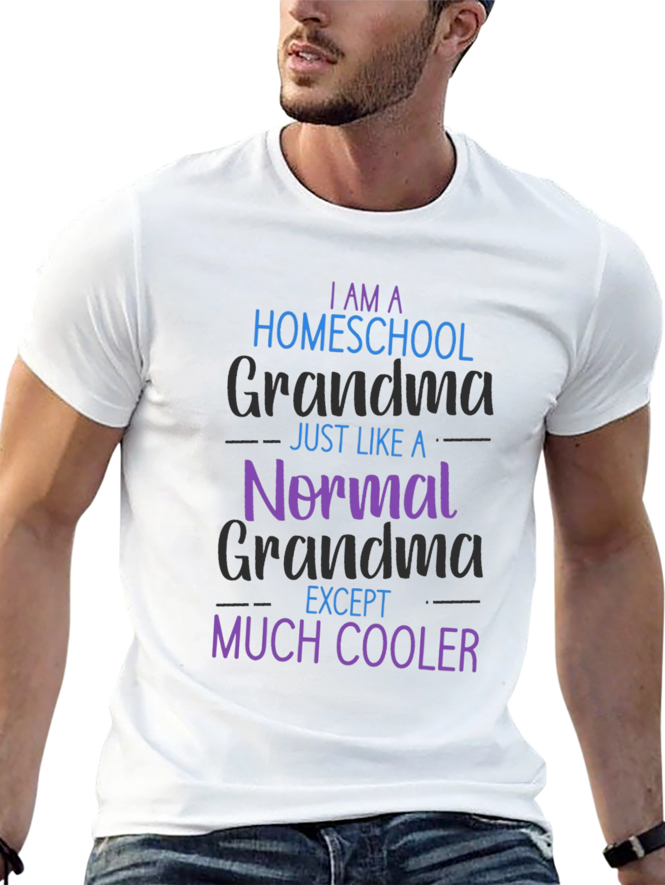 Homeschool Grandma T-Shirt - Cool Grandmother Tee