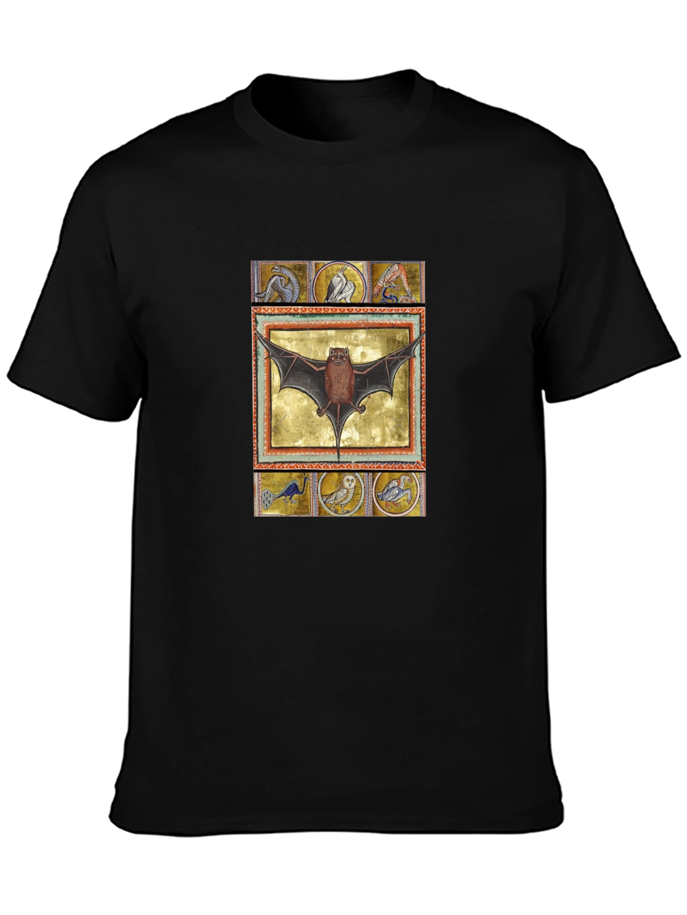 Medieval Bat Art T-Shirt - Unique Graphic Tee