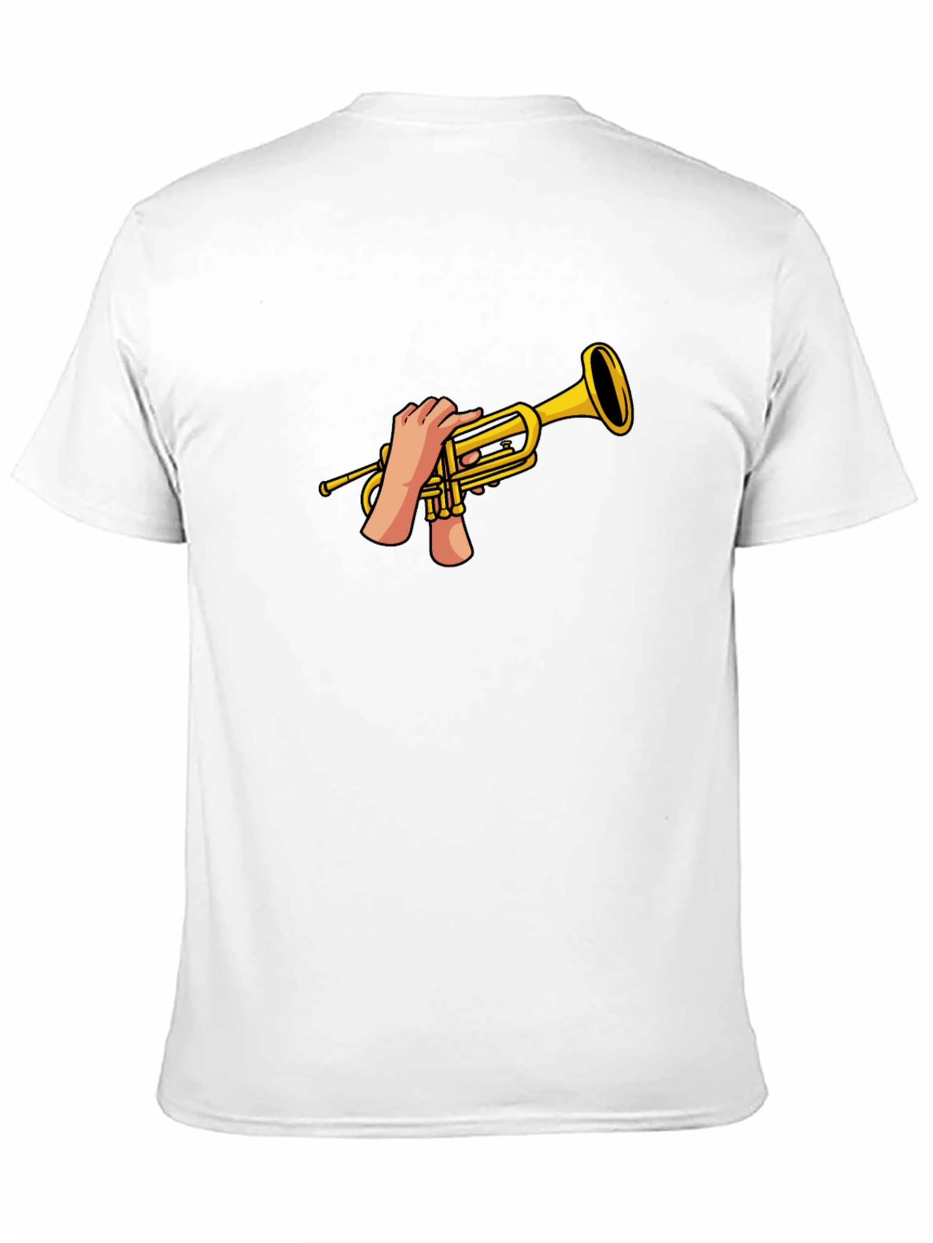 Trumpet Hands Graphic T-Shirt - Black
