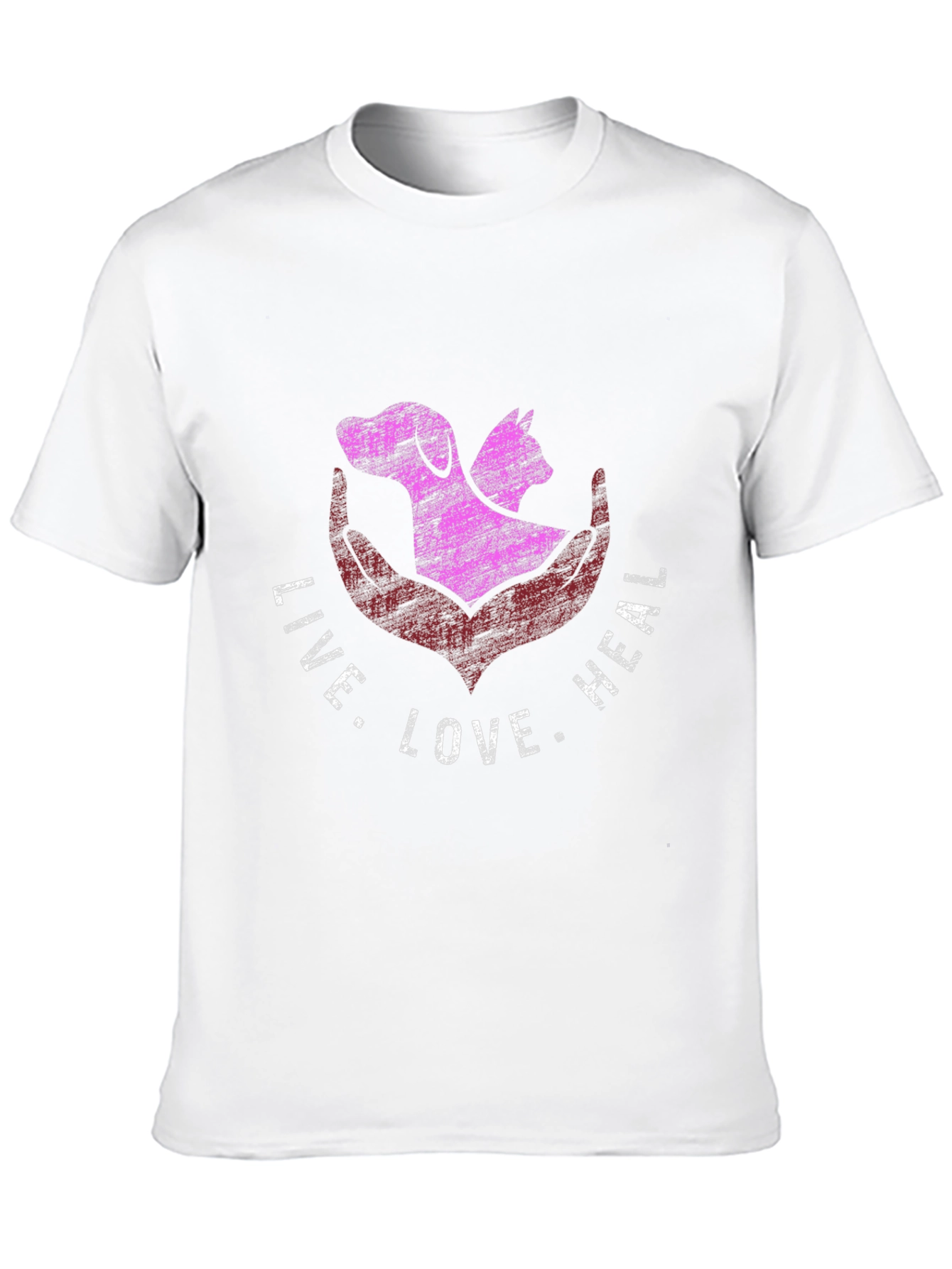 Live Love Heal Animal Lover T-Shirt