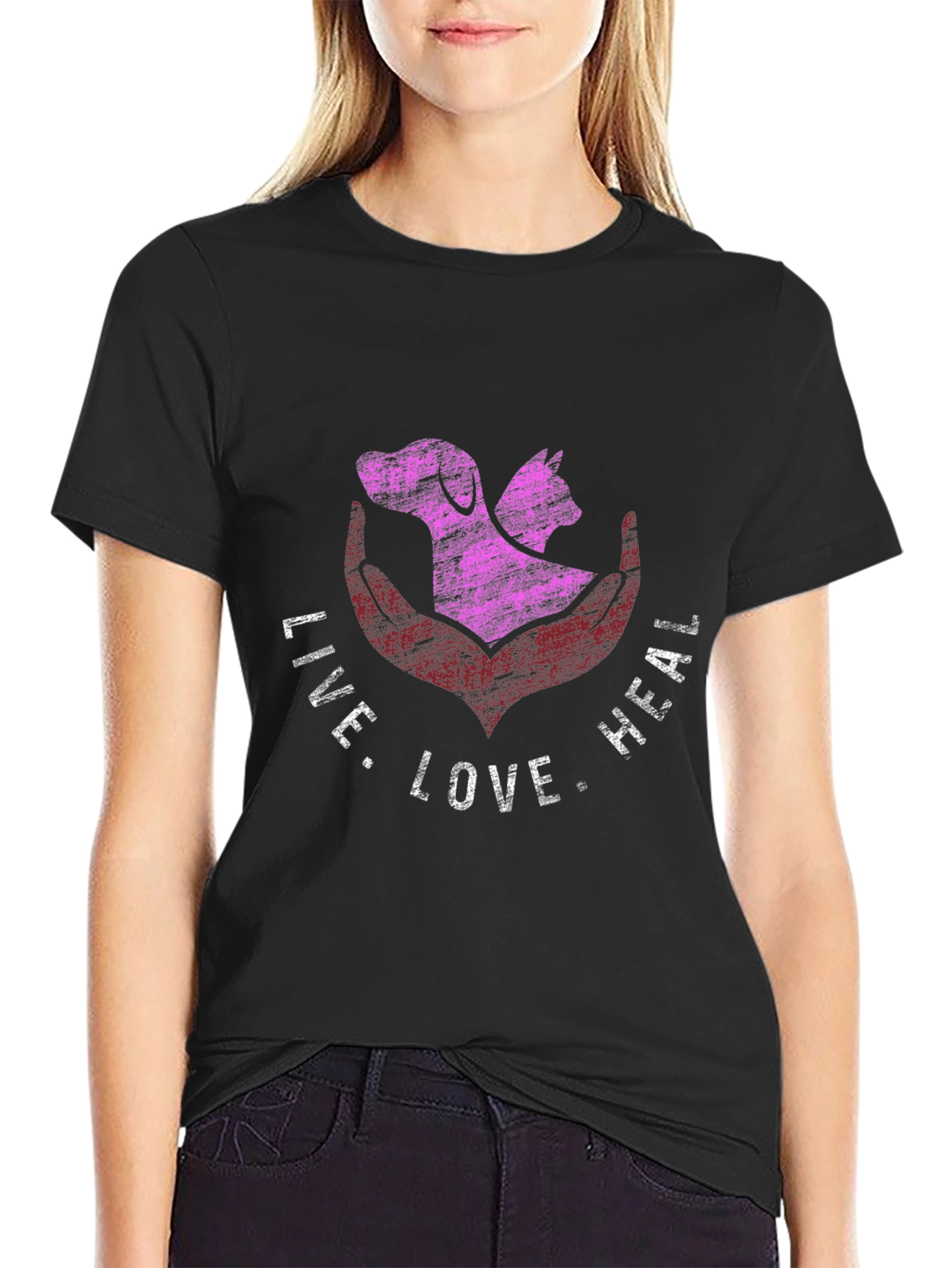 Live Love Heal Animal Lover T-Shirt