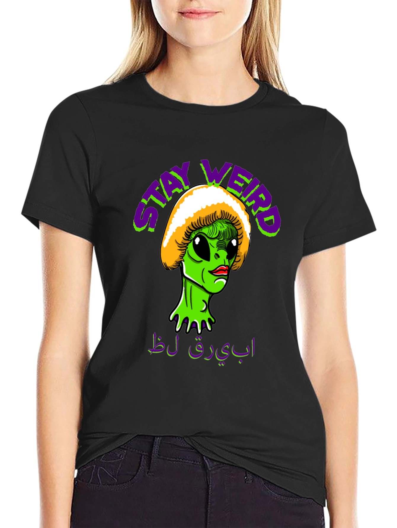Stay Weird Alien Graphic T-Shirt