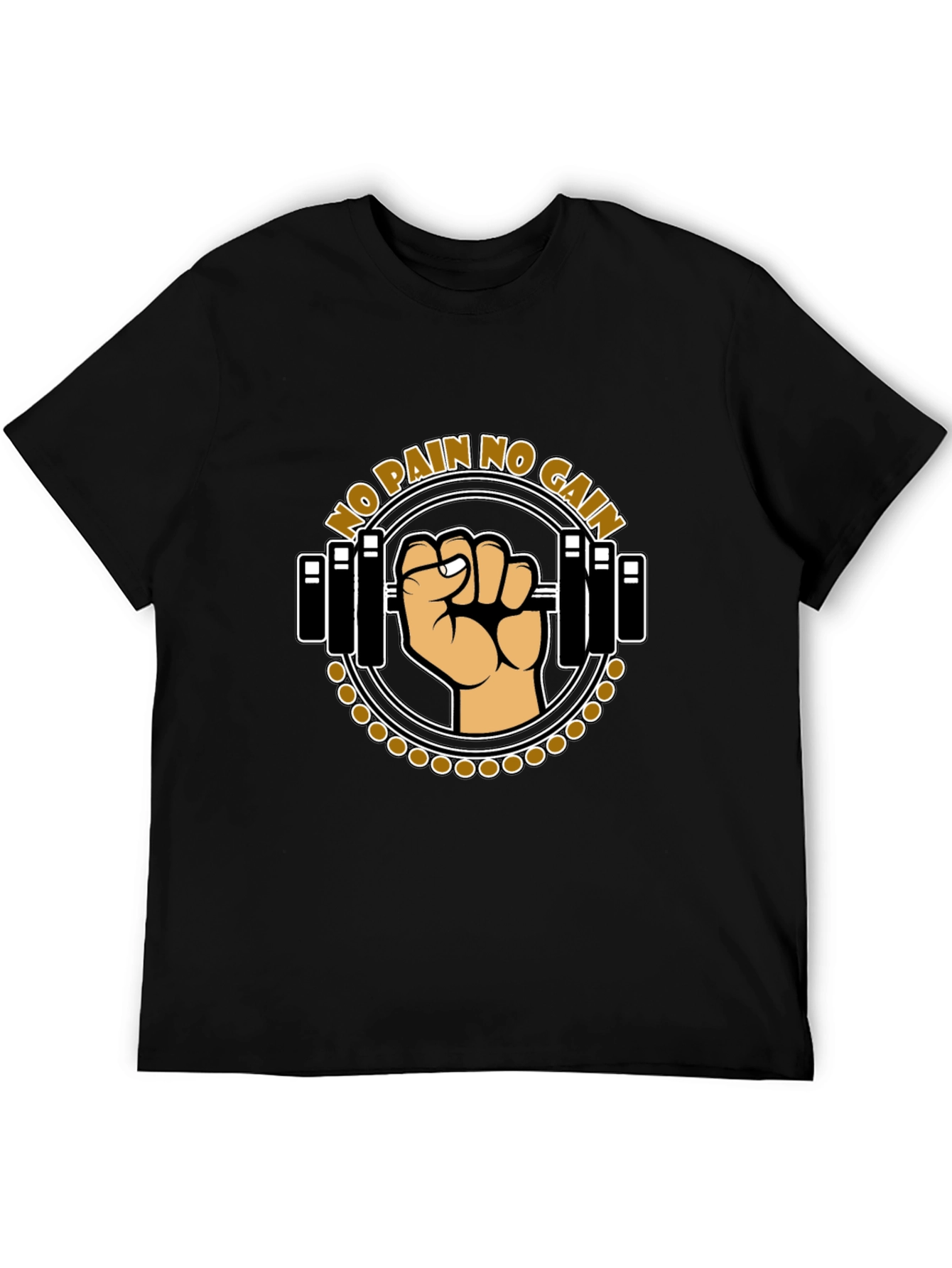 No Pain No Gain Workout T-Shirt - Black