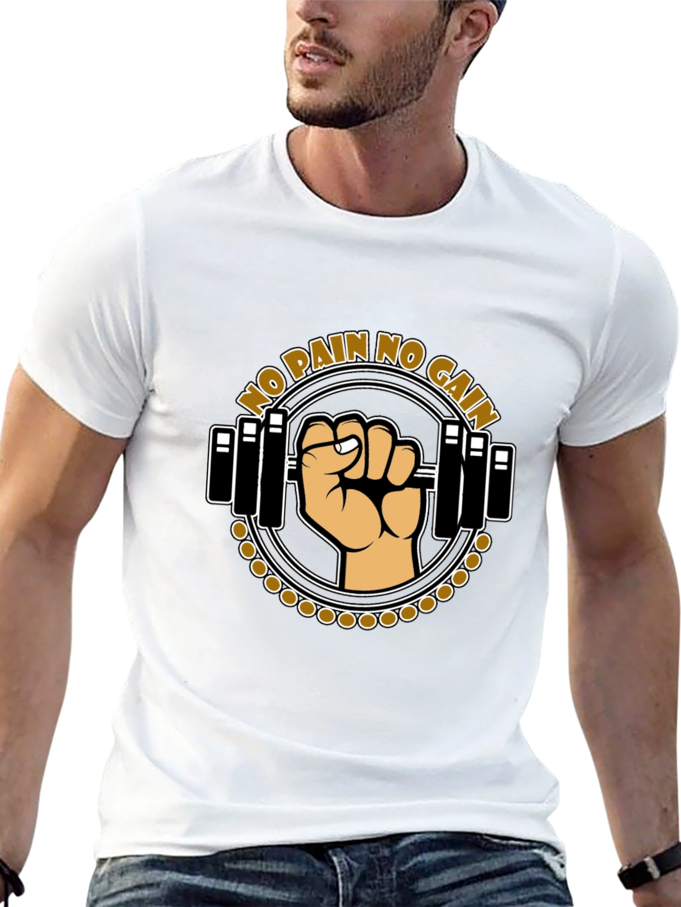 No Pain No Gain Workout T-Shirt - Black