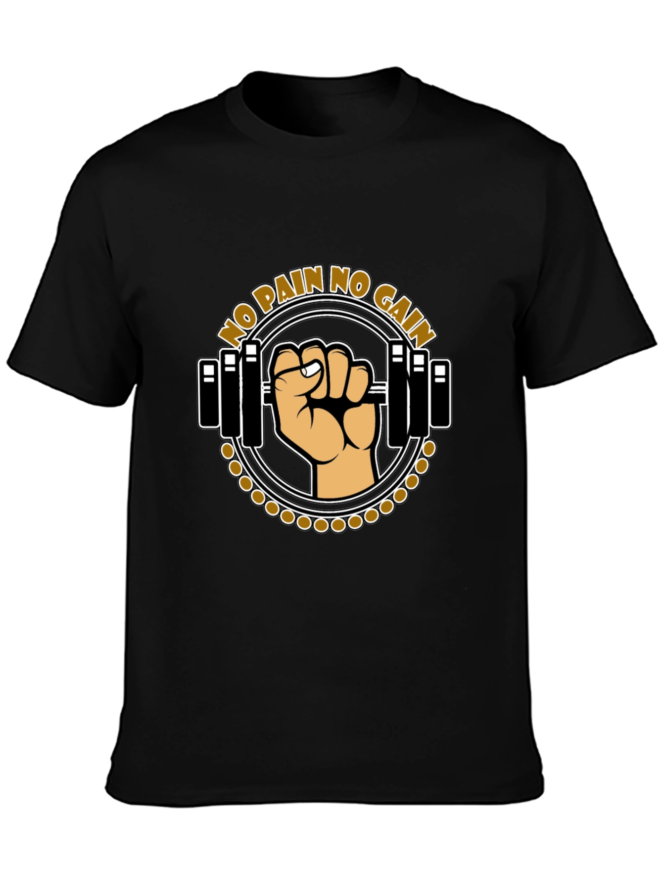 No Pain No Gain Workout T-Shirt - Black