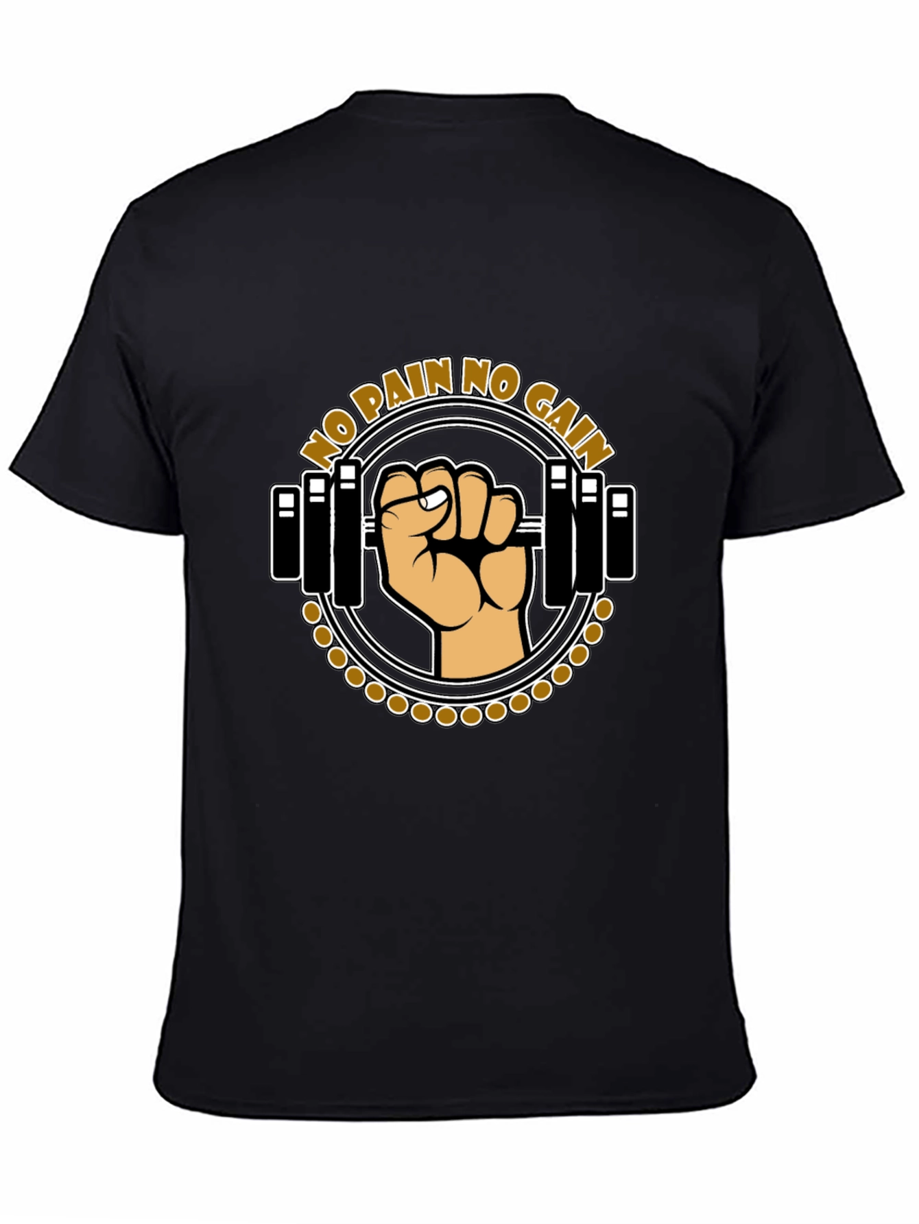 No Pain No Gain Workout T-Shirt - Black