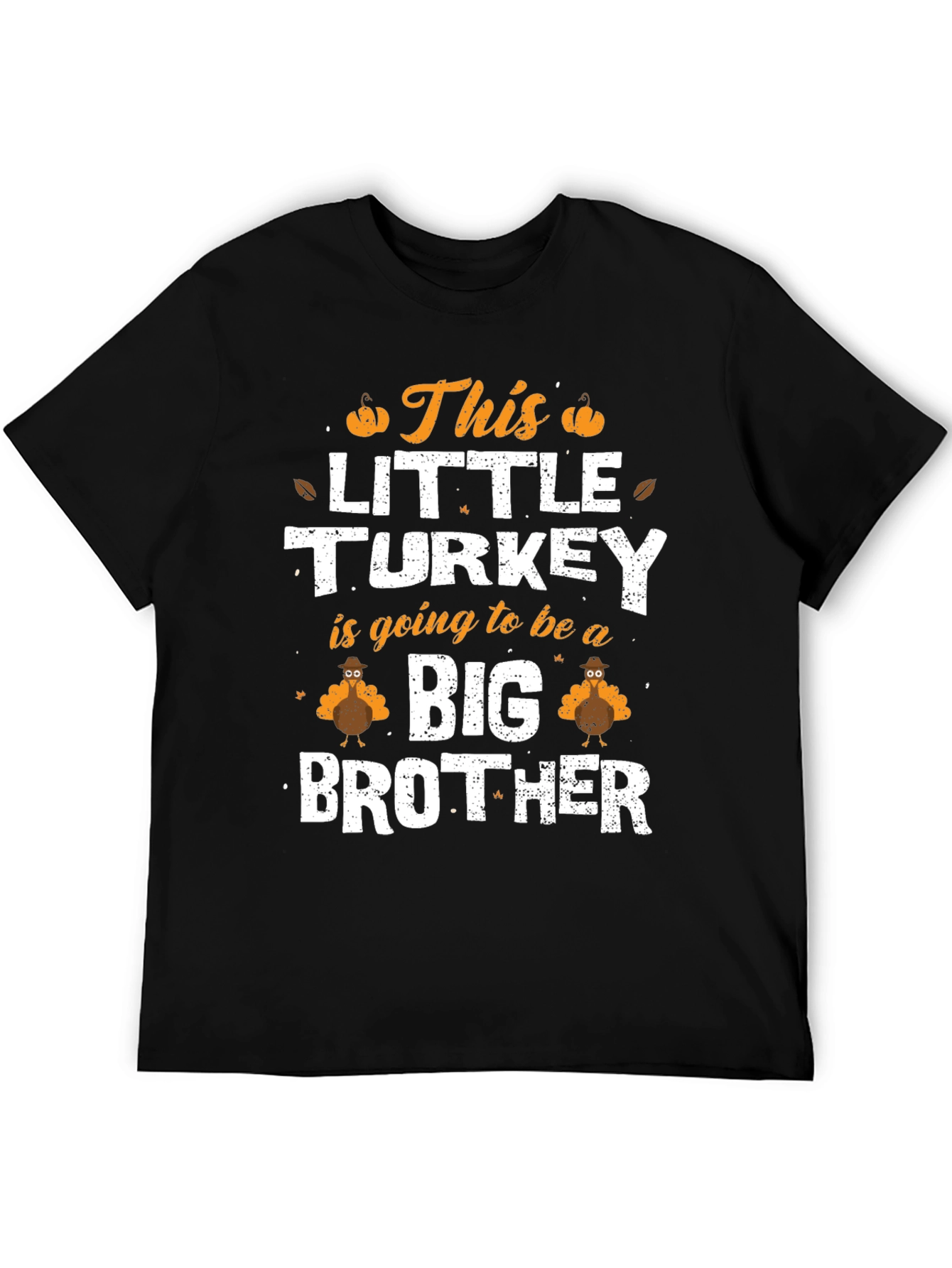Little Turkey Big Brother Thanksgiving T-Shirt