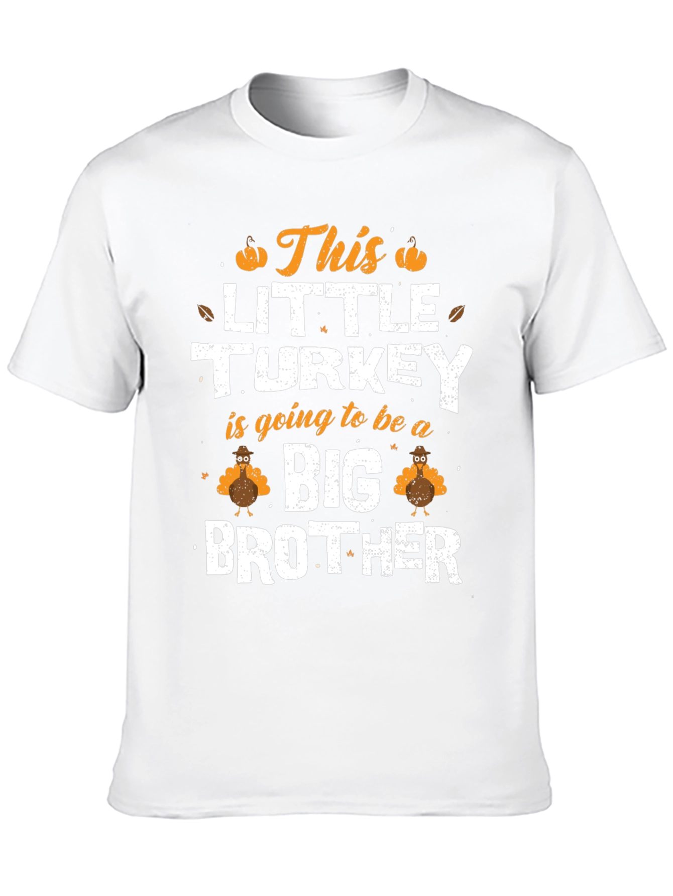 Little Turkey Big Brother Thanksgiving T-Shirt