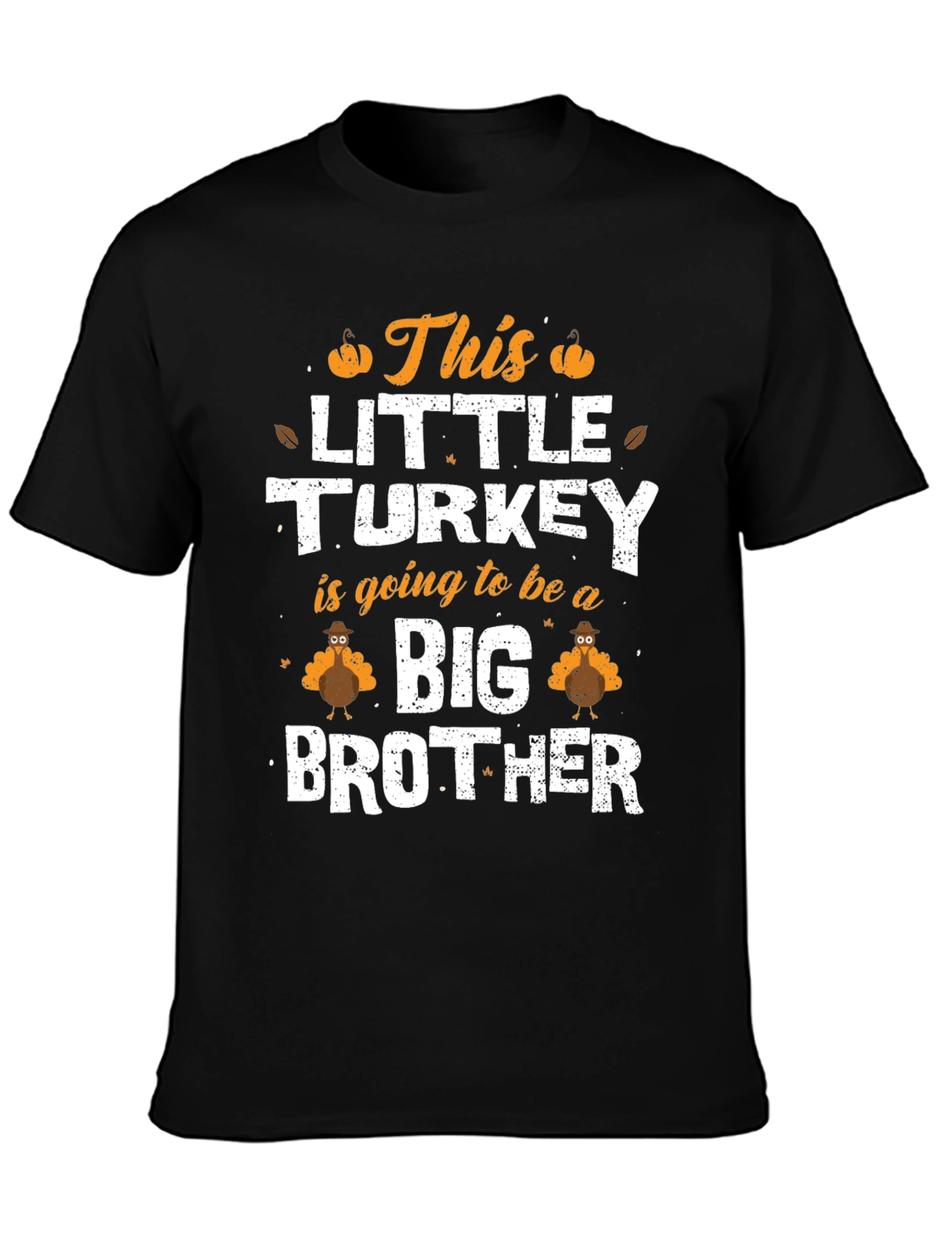 Little Turkey Big Brother Thanksgiving T-Shirt