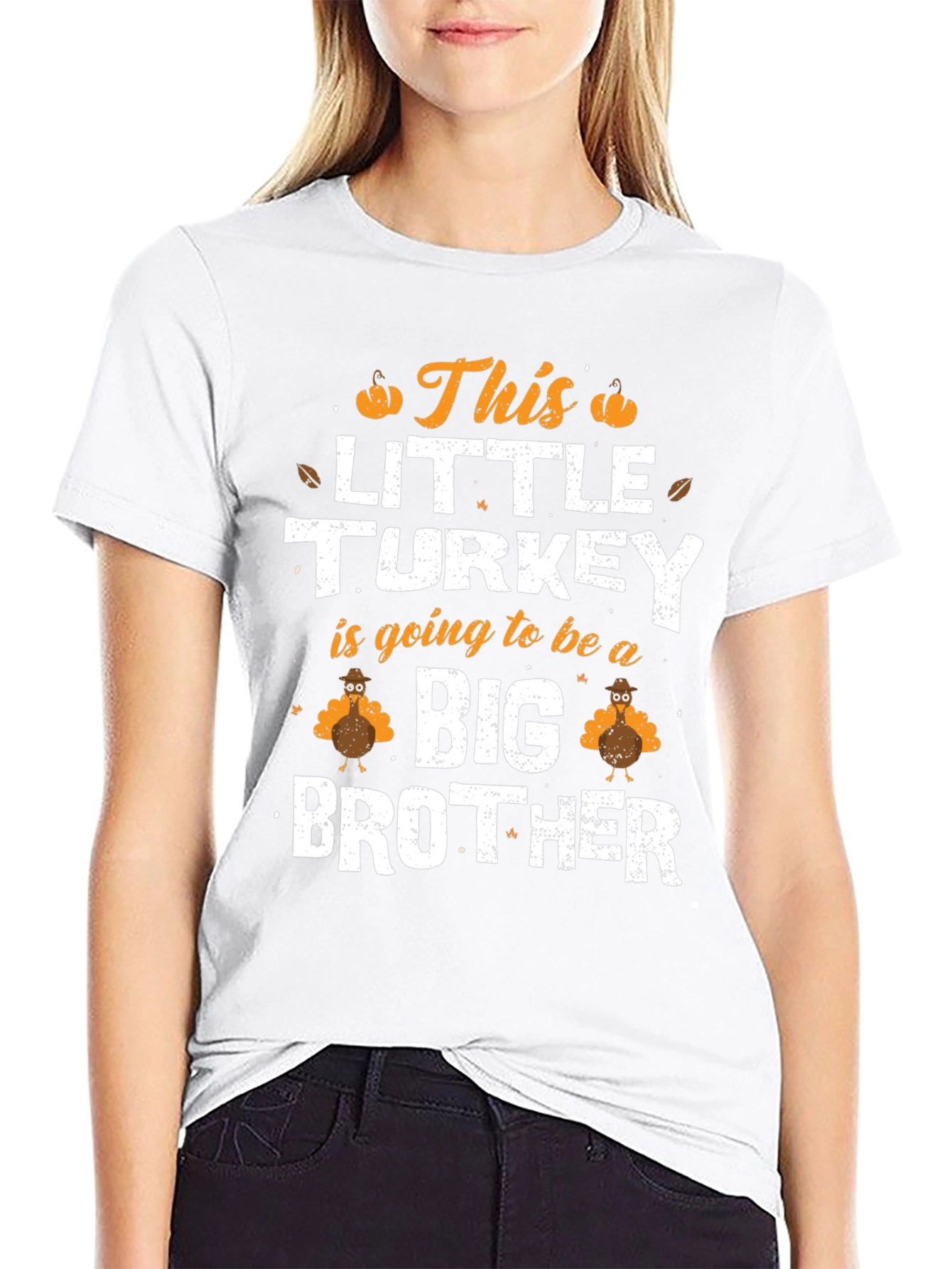 Little Turkey Big Brother Thanksgiving T-Shirt