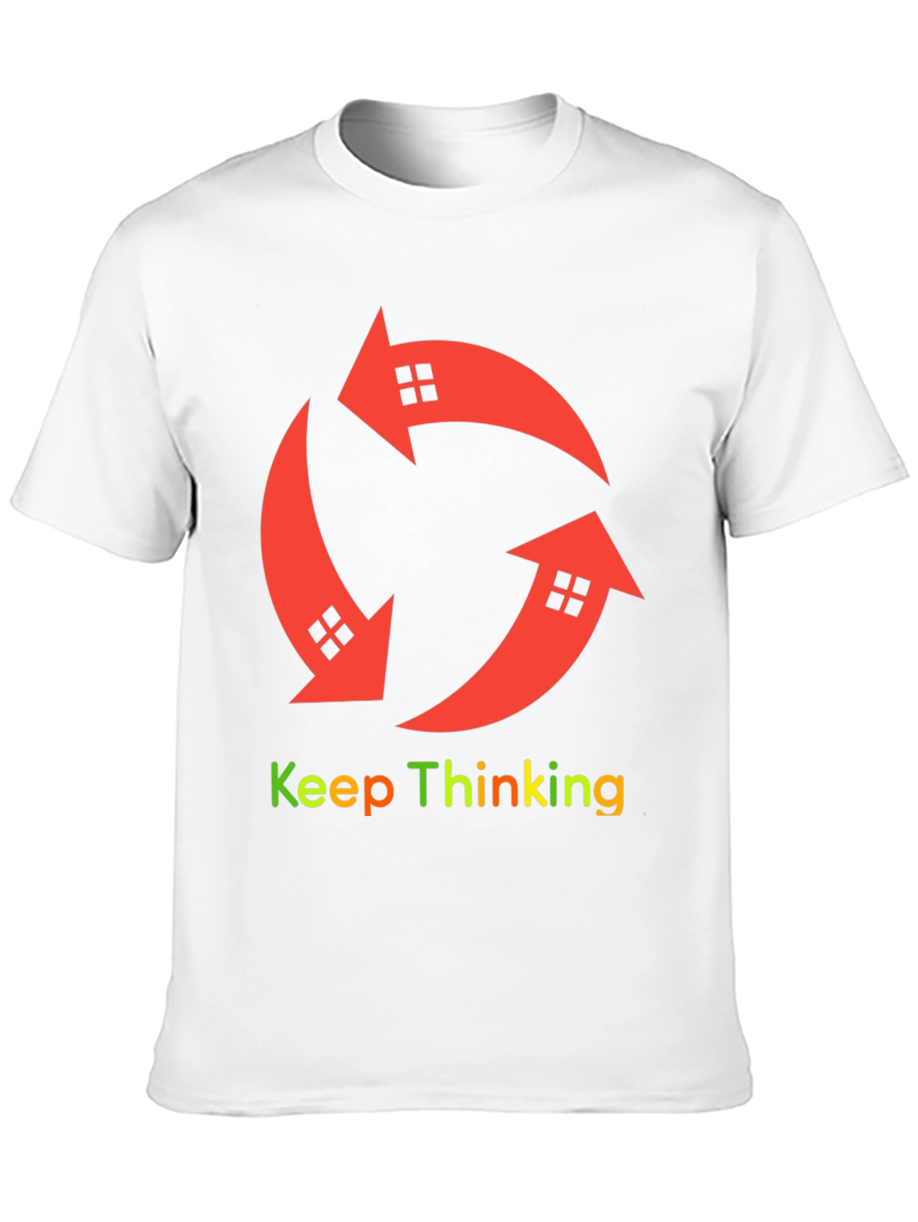 Keep Thinking Arrow House Graphic T-Shirt