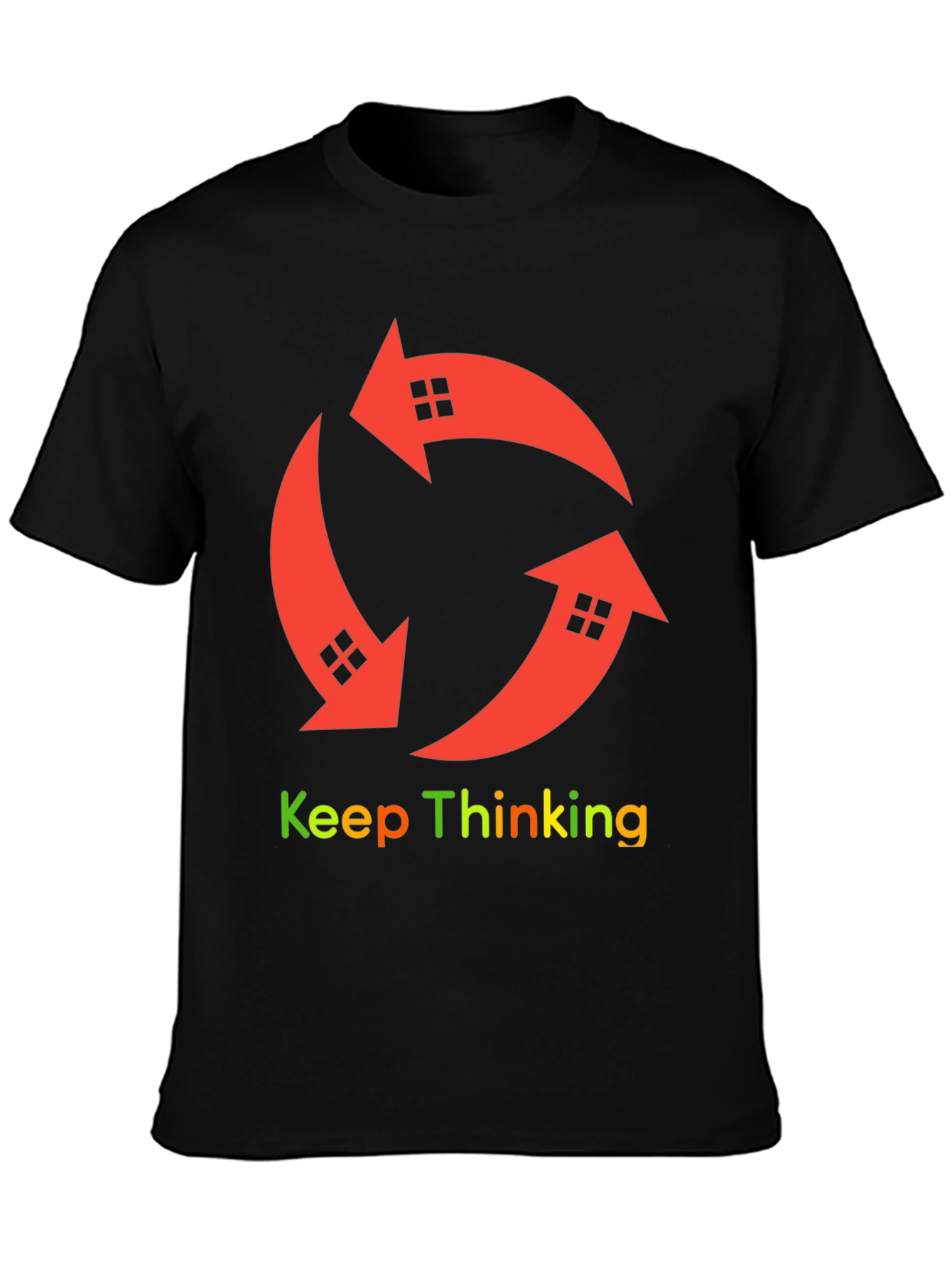Keep Thinking Arrow House Graphic T-Shirt