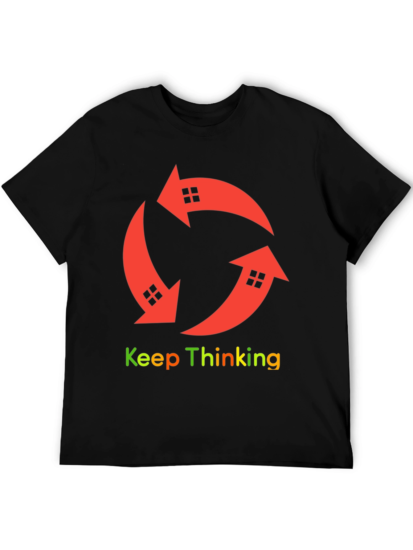 Keep Thinking Arrow House Graphic T-Shirt