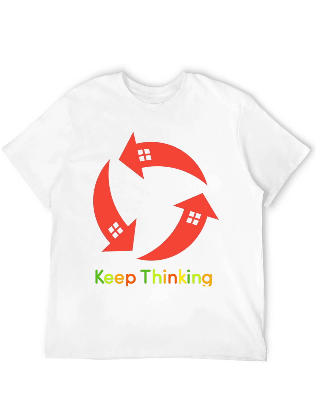 Keep Thinking Arrow House Graphic T-Shirt