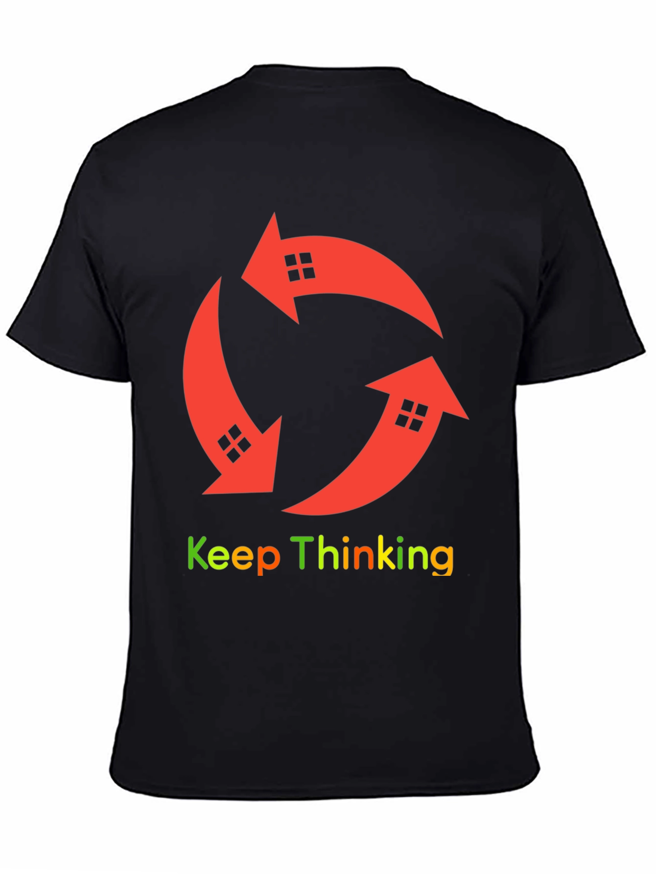 Keep Thinking Arrow House Graphic T-Shirt