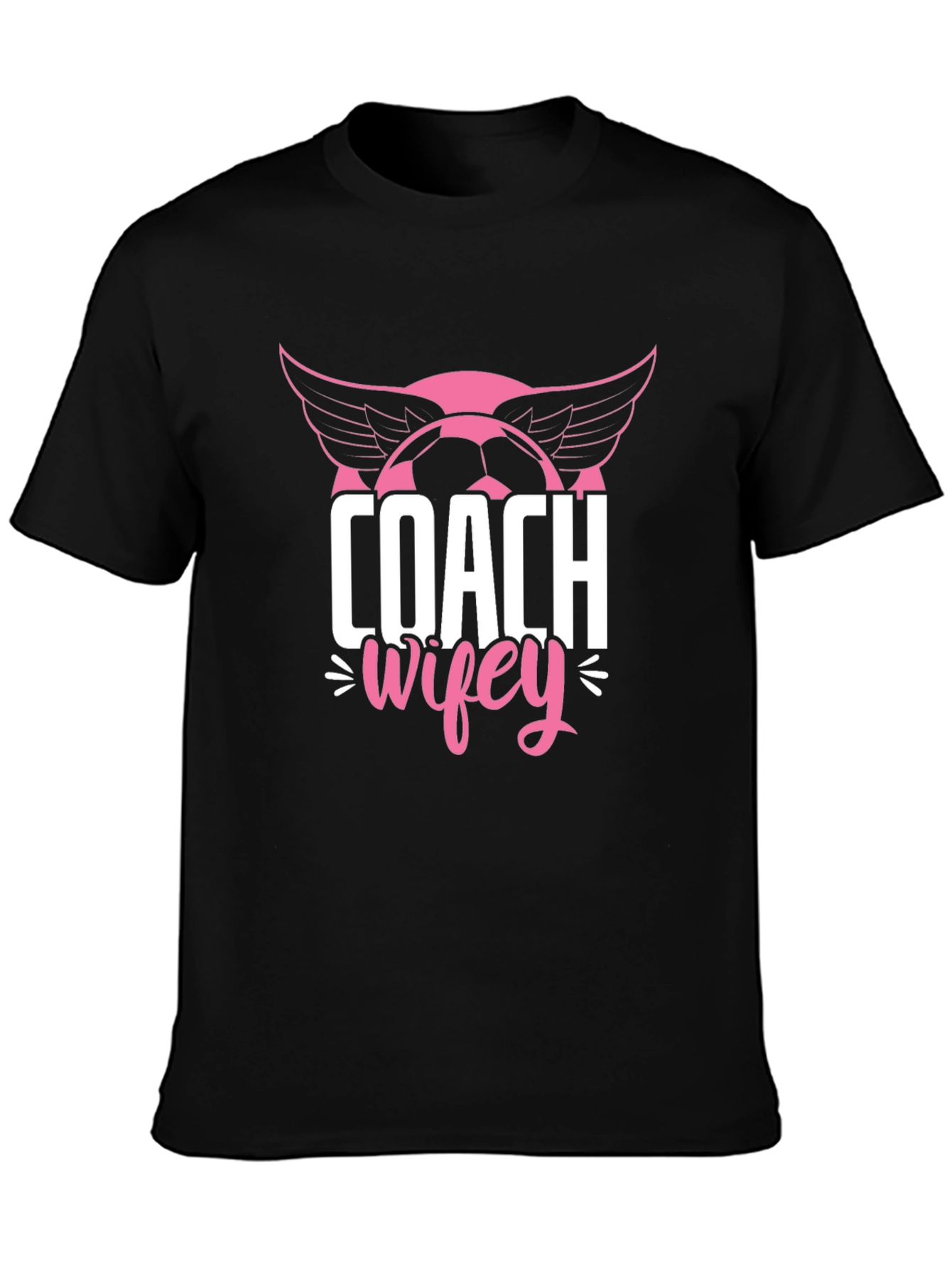 Coach Wifey Soccer T-Shirt - Novelty Graphic Tee