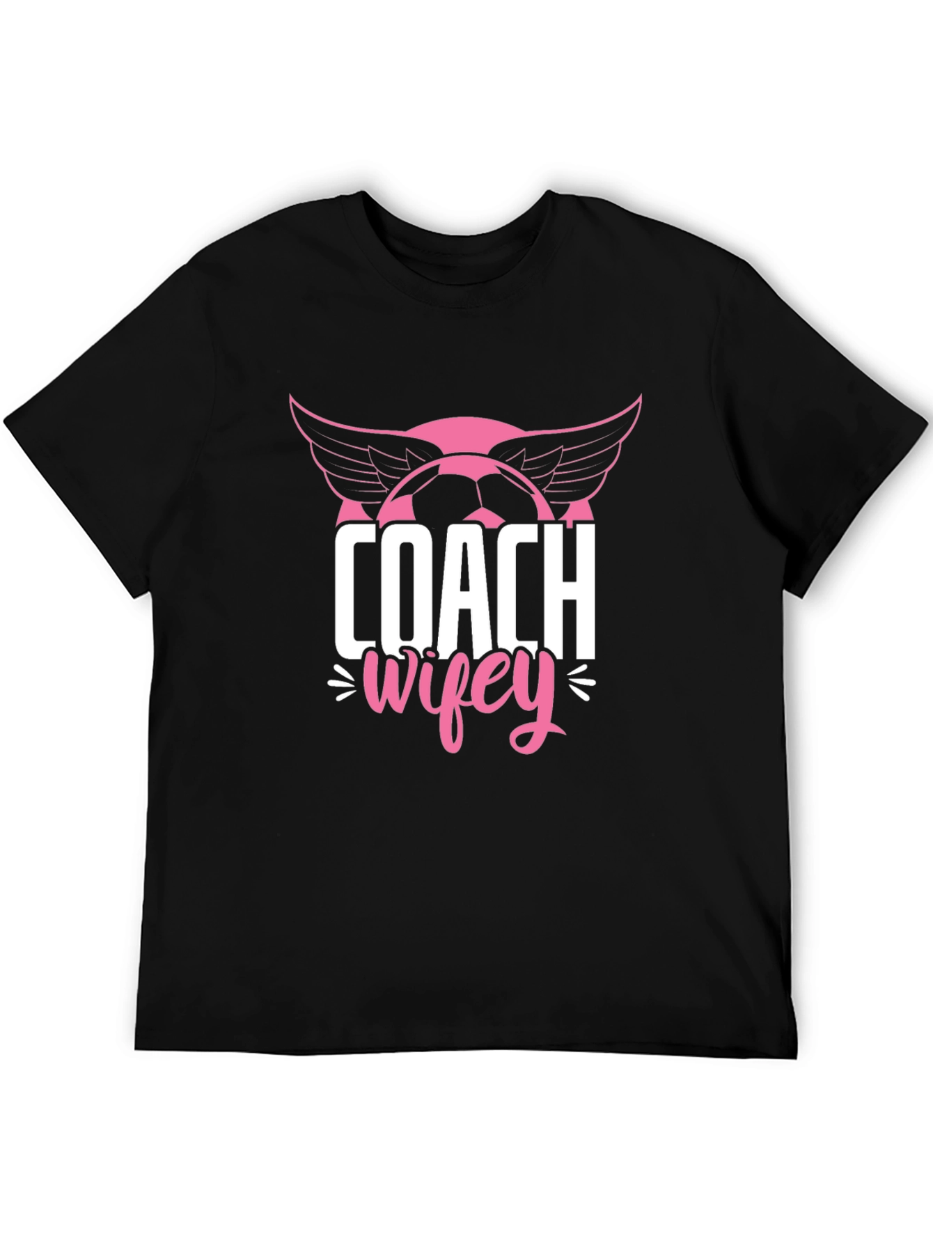 Coach Wifey Soccer T-Shirt - Novelty Graphic Tee