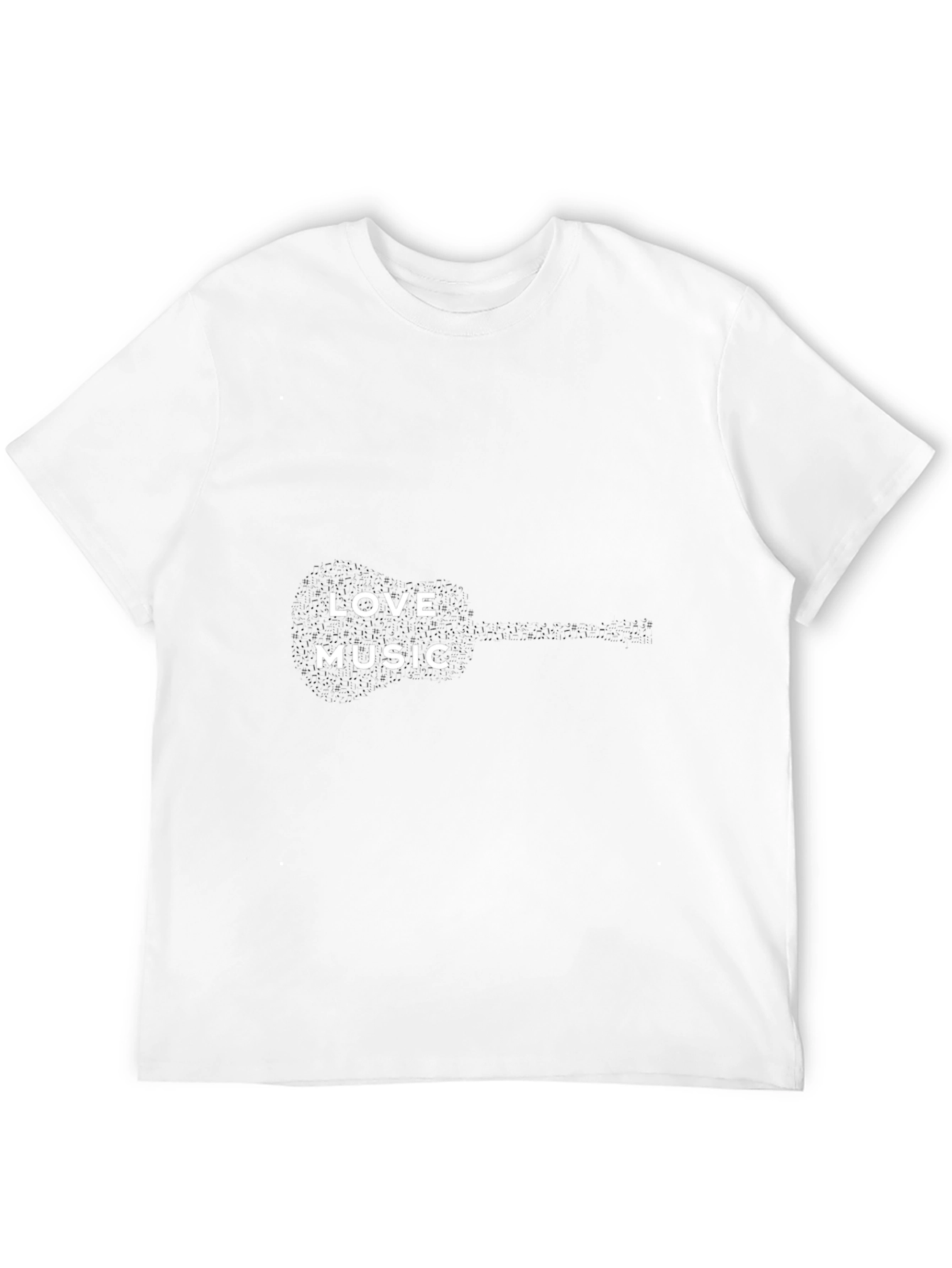 Love Music Graphic Tee - Black Casual T-Shirt