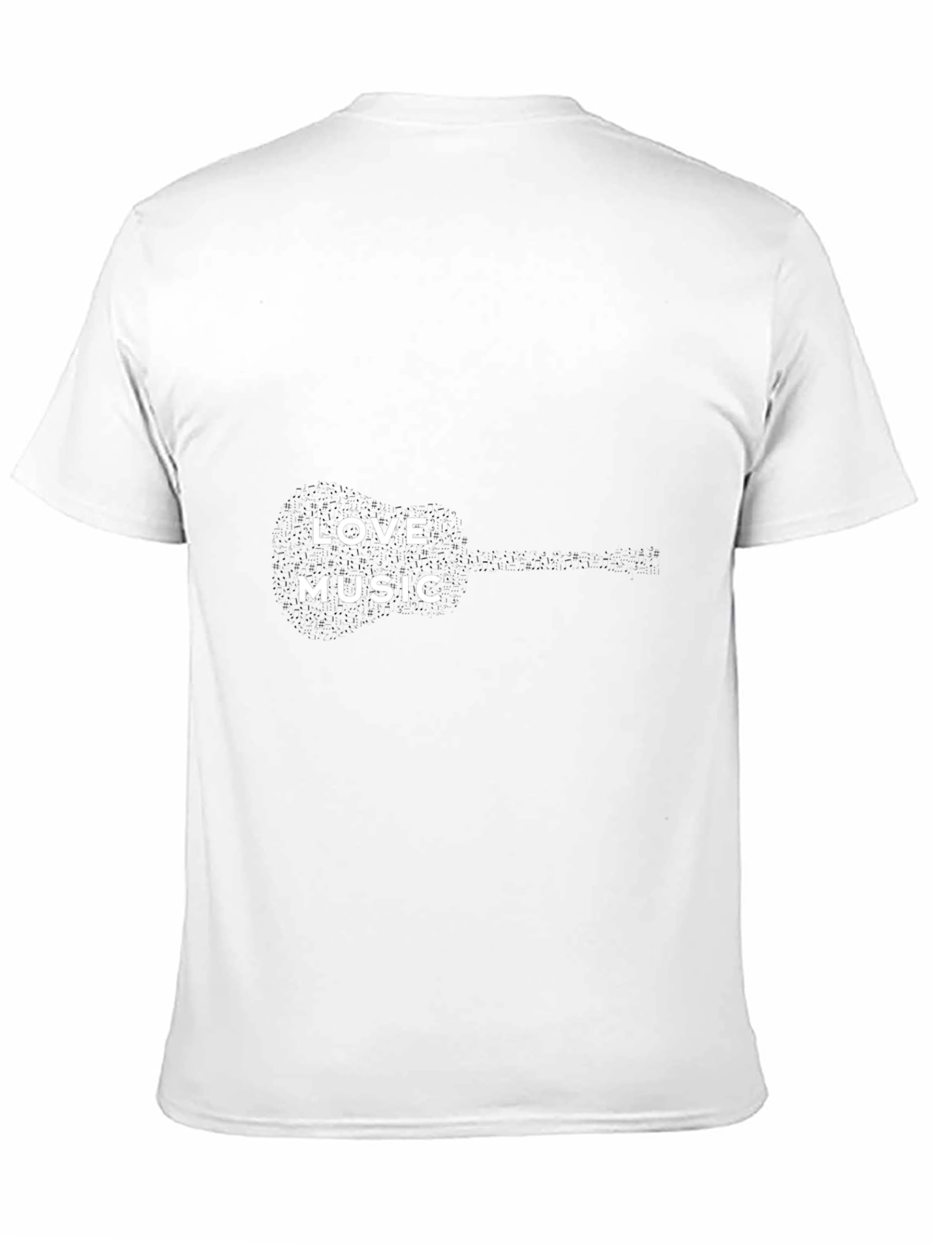 Love Music Graphic Tee - Black Casual T-Shirt