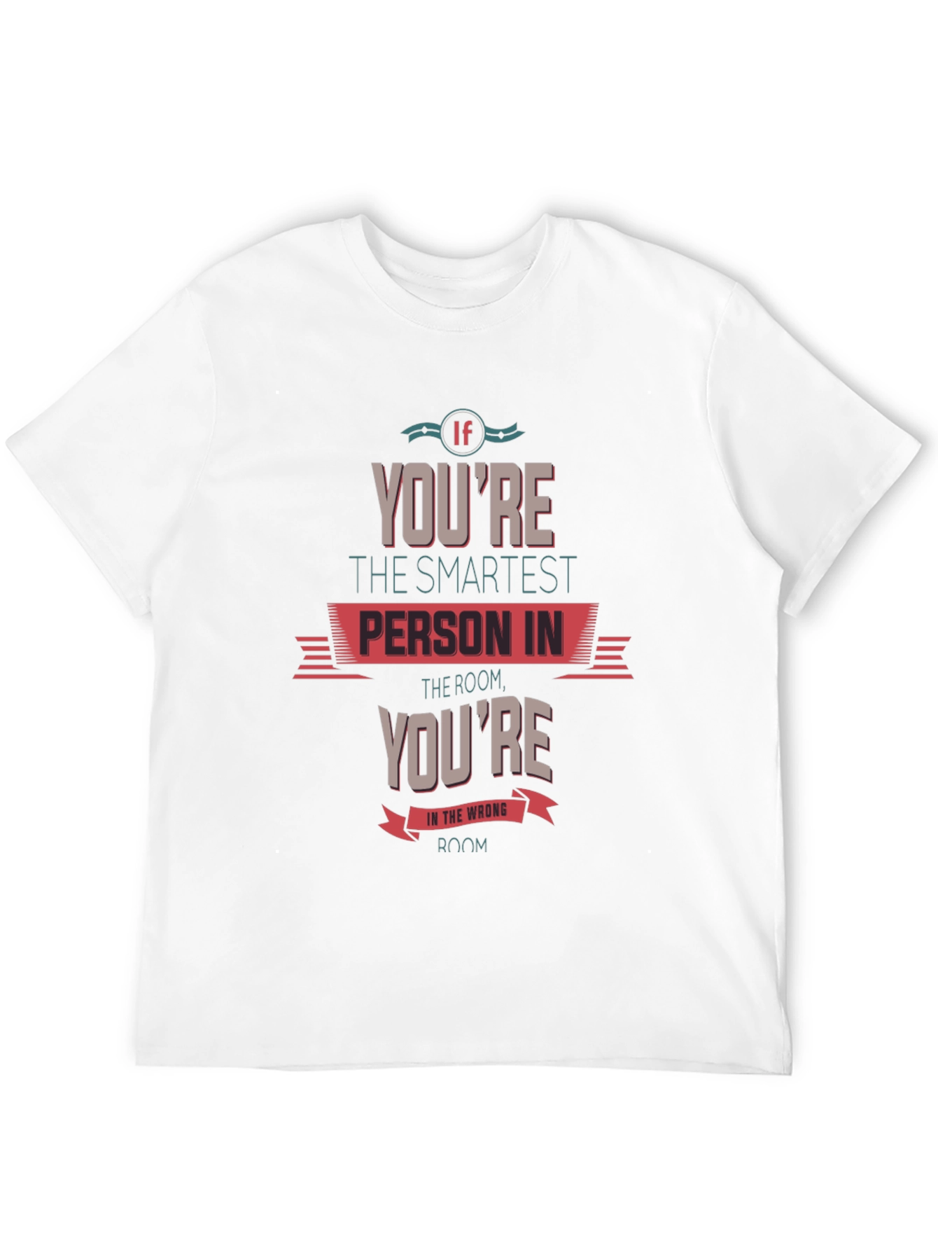 Smartest Person Graphic Tee - Black Cotton T-Shirt